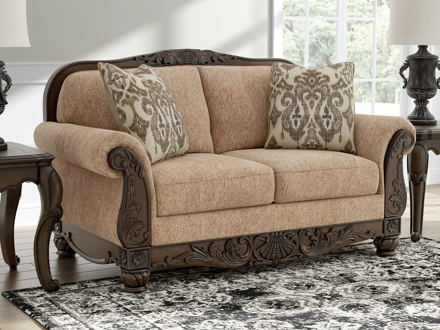 Luxury Living Gallery - Ashley Furniture - Chelsworth Living Room - Loveseat / Golden - PC5790535