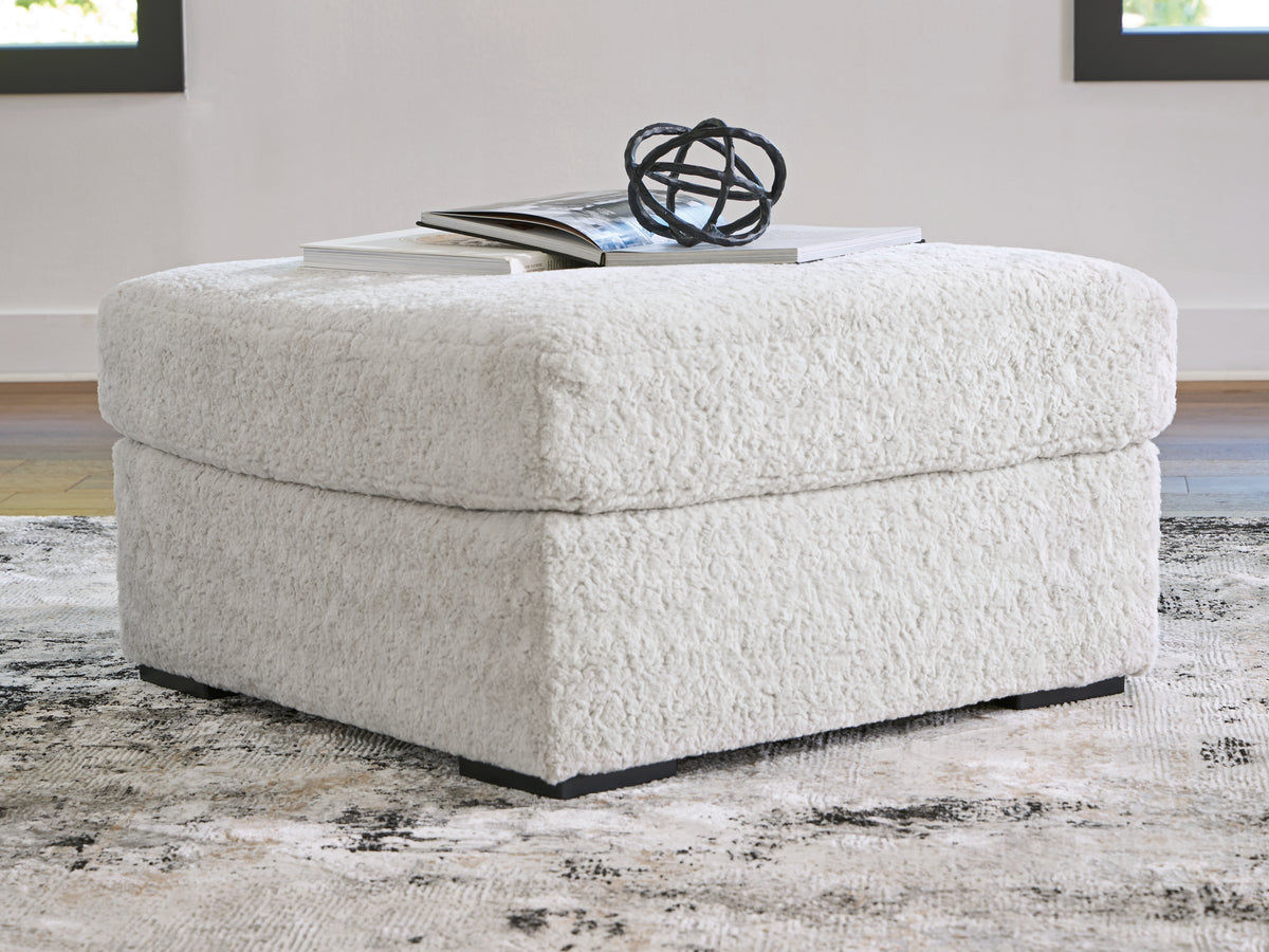 Luxury Living Gallery - Ashley Furniture - Cuddle Plush Living Room - Oversized Accent Ottoman / Arctic - PC5910608