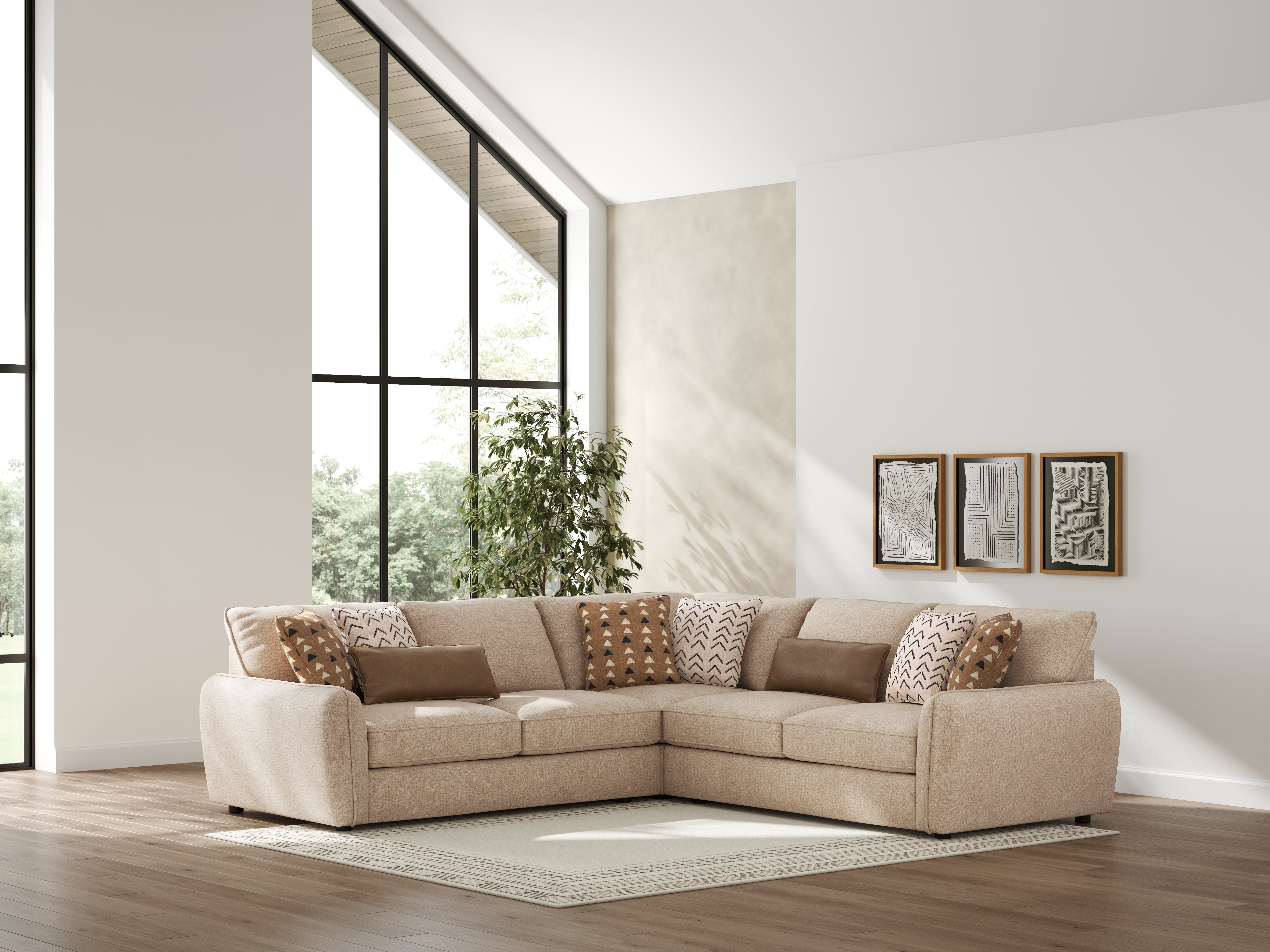 Luxury Living Gallery - Ashley Furniture - Seyler Sectional - LAF 3-Piece Sectional - 61405S1