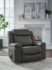 Luxury Living Gallery - Ashley Furniture - Status Check Living Room - Rocker Recliner / Shadow - PC6530725