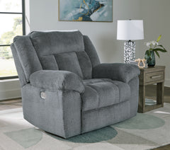 Luxury Living Gallery - Ashley Furniture - Tip-Off Living Room - PWR Recliner/ADJ Headrest / Wheat - 6930582