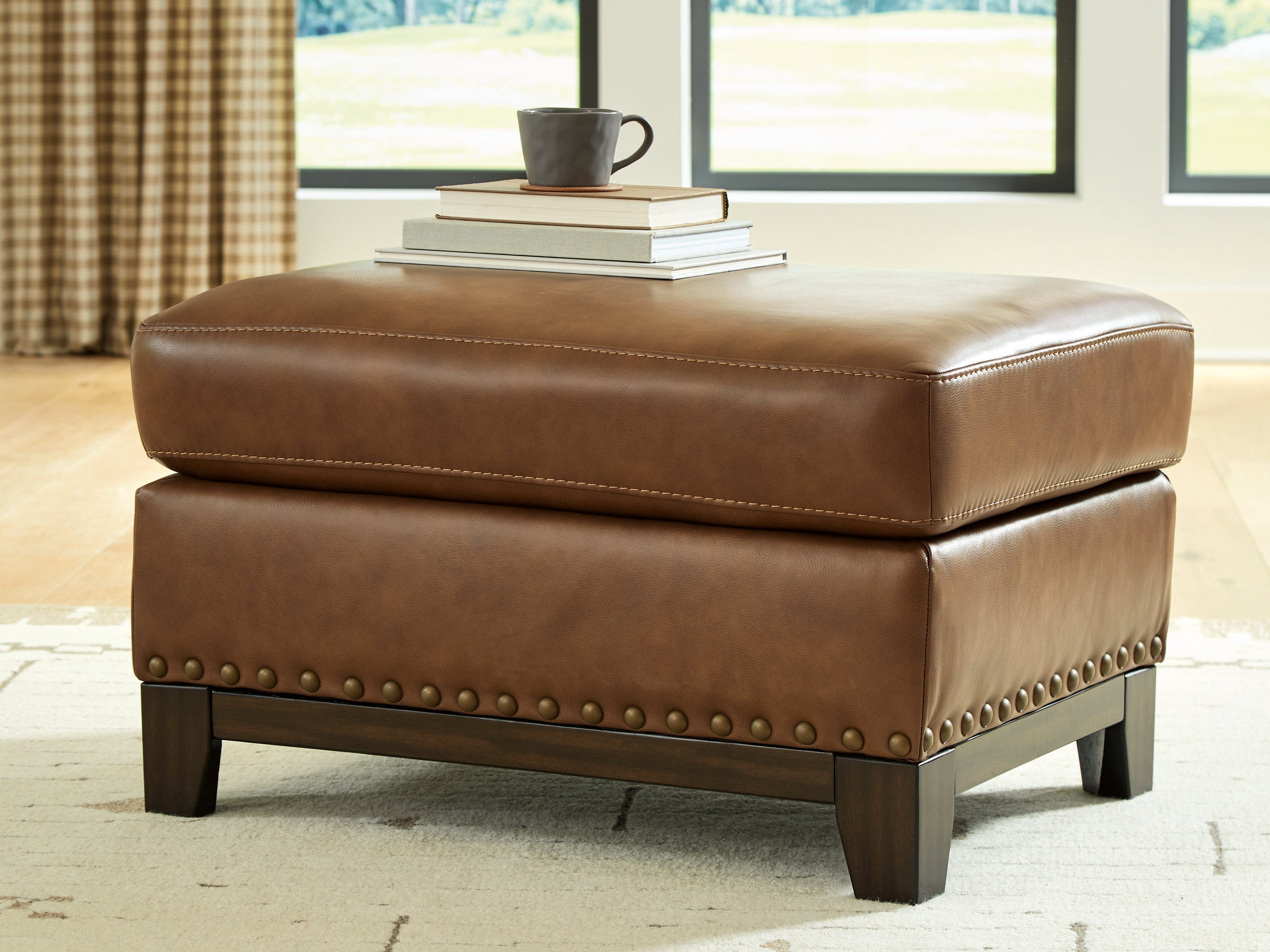 Luxury Living Gallery - Ashley Furniture - Saonara Living Room - Ottoman / Amber - PC7310914