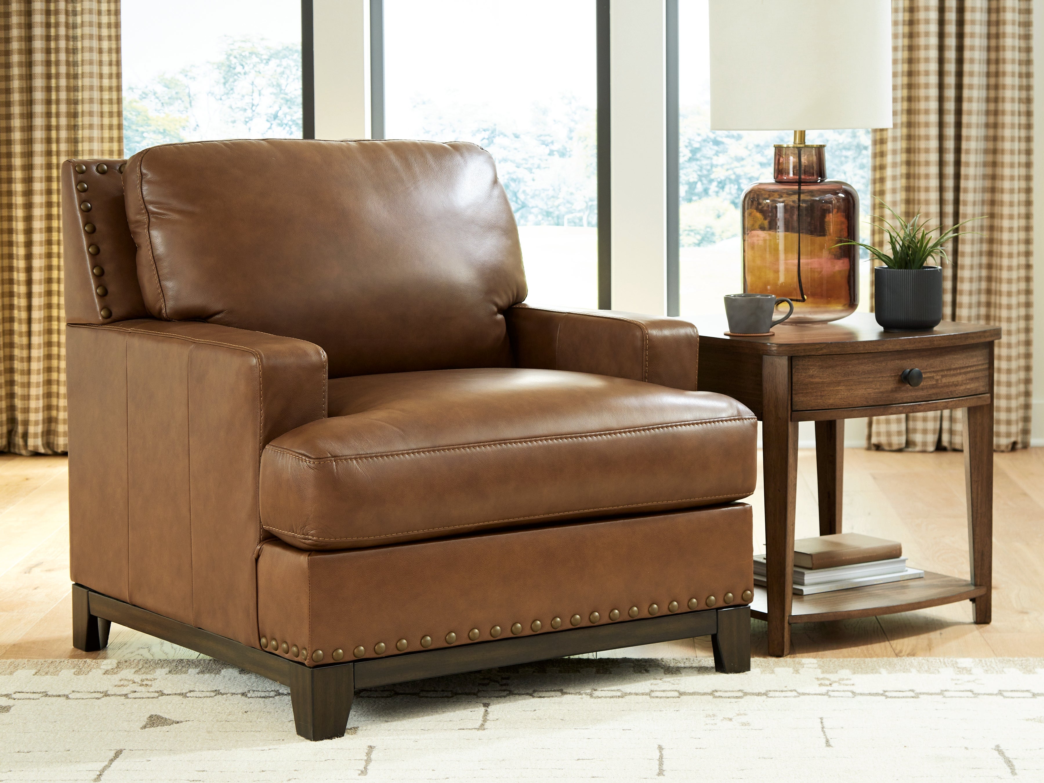 Luxury Living Gallery - Ashley Furniture - Saonara Living Room - Chair / Amber - PC7310920