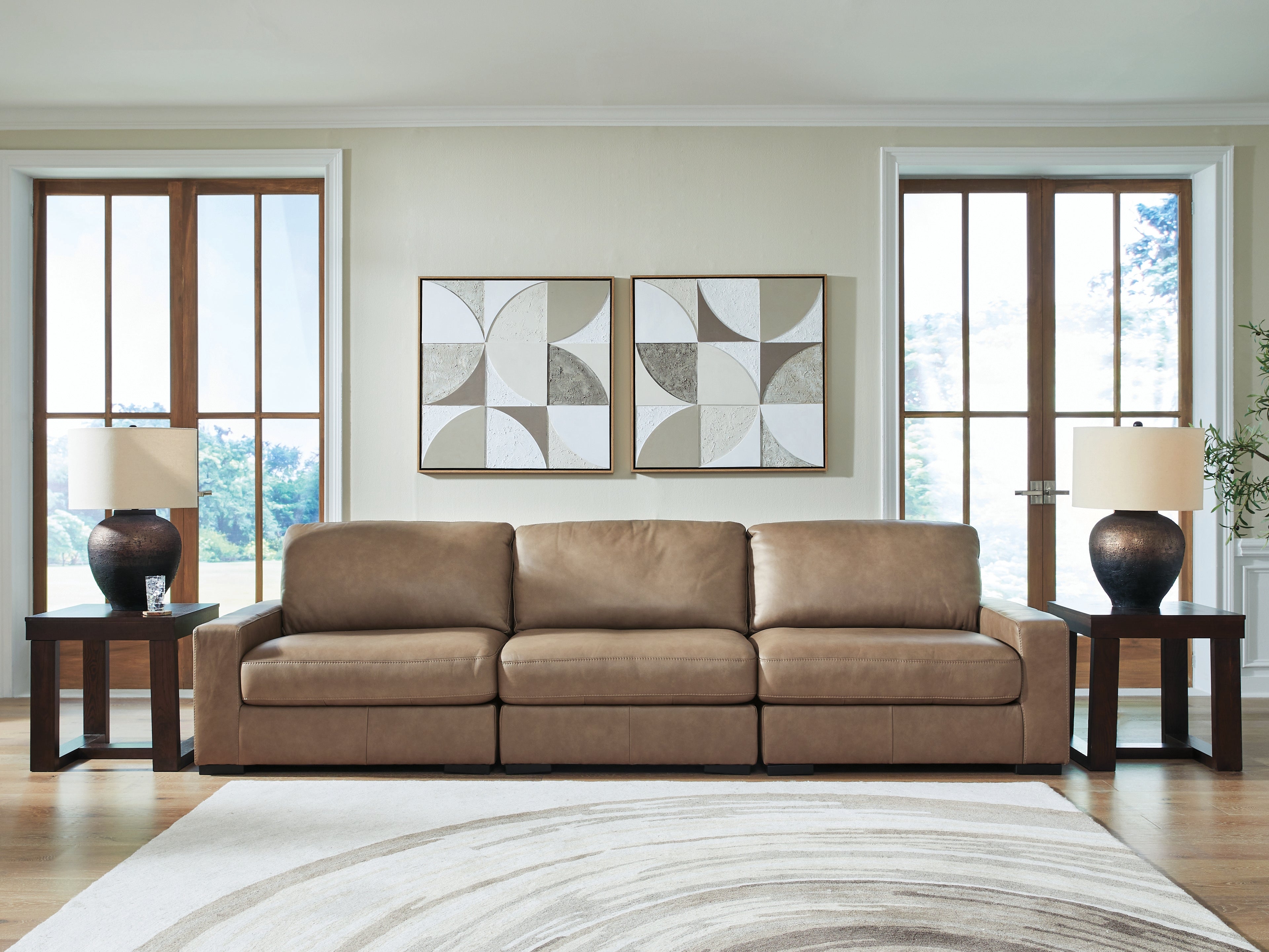 Luxury Living Gallery - Ashley Furniture - Veronella Sectional - RAF 3-Piece Sectional Sofa / Sahara - 76106S2