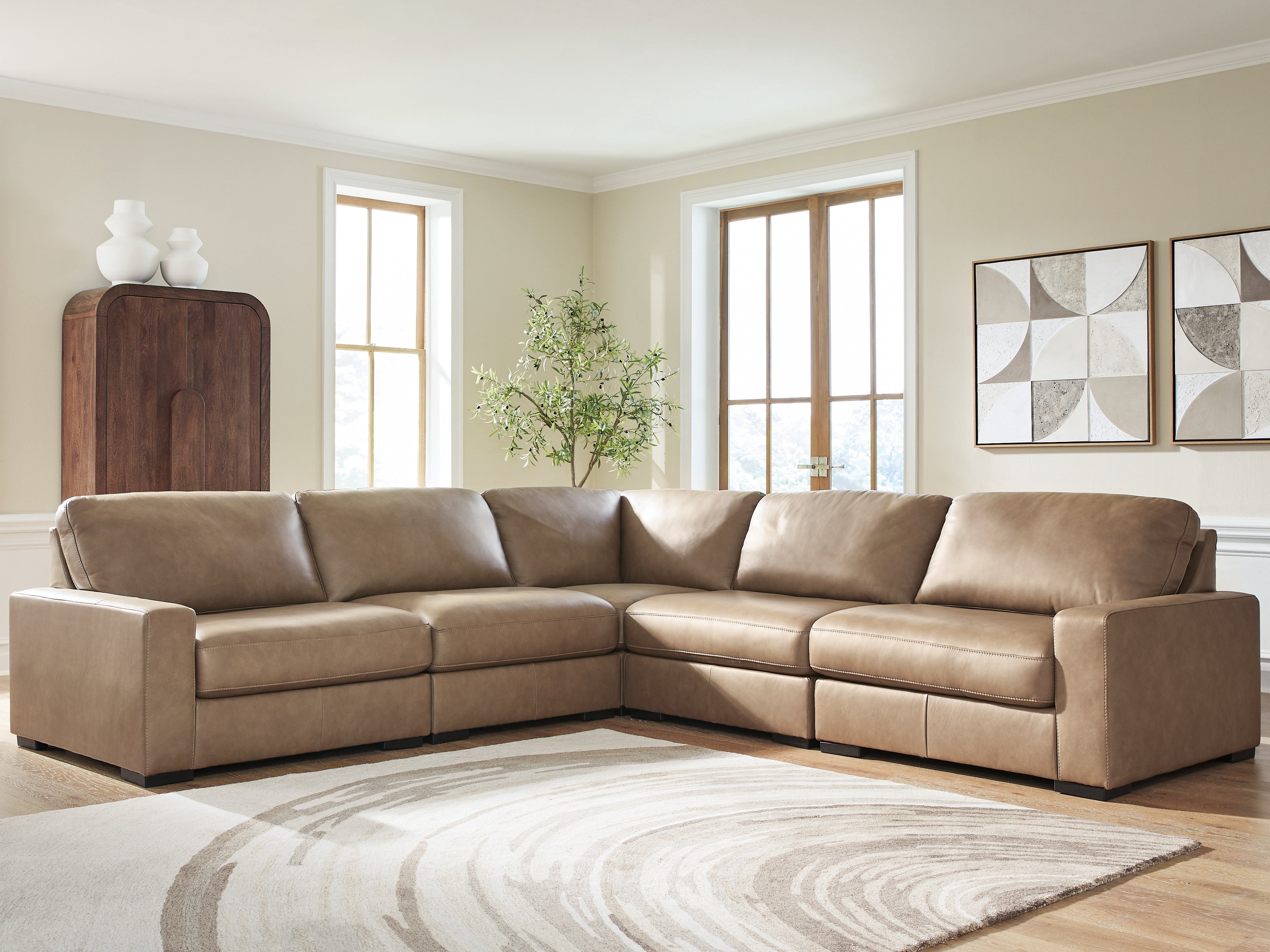 Luxury Living Gallery - Ashley Furniture - Veronella Sectional - RAF 5-Piece Sectional - 76106S17