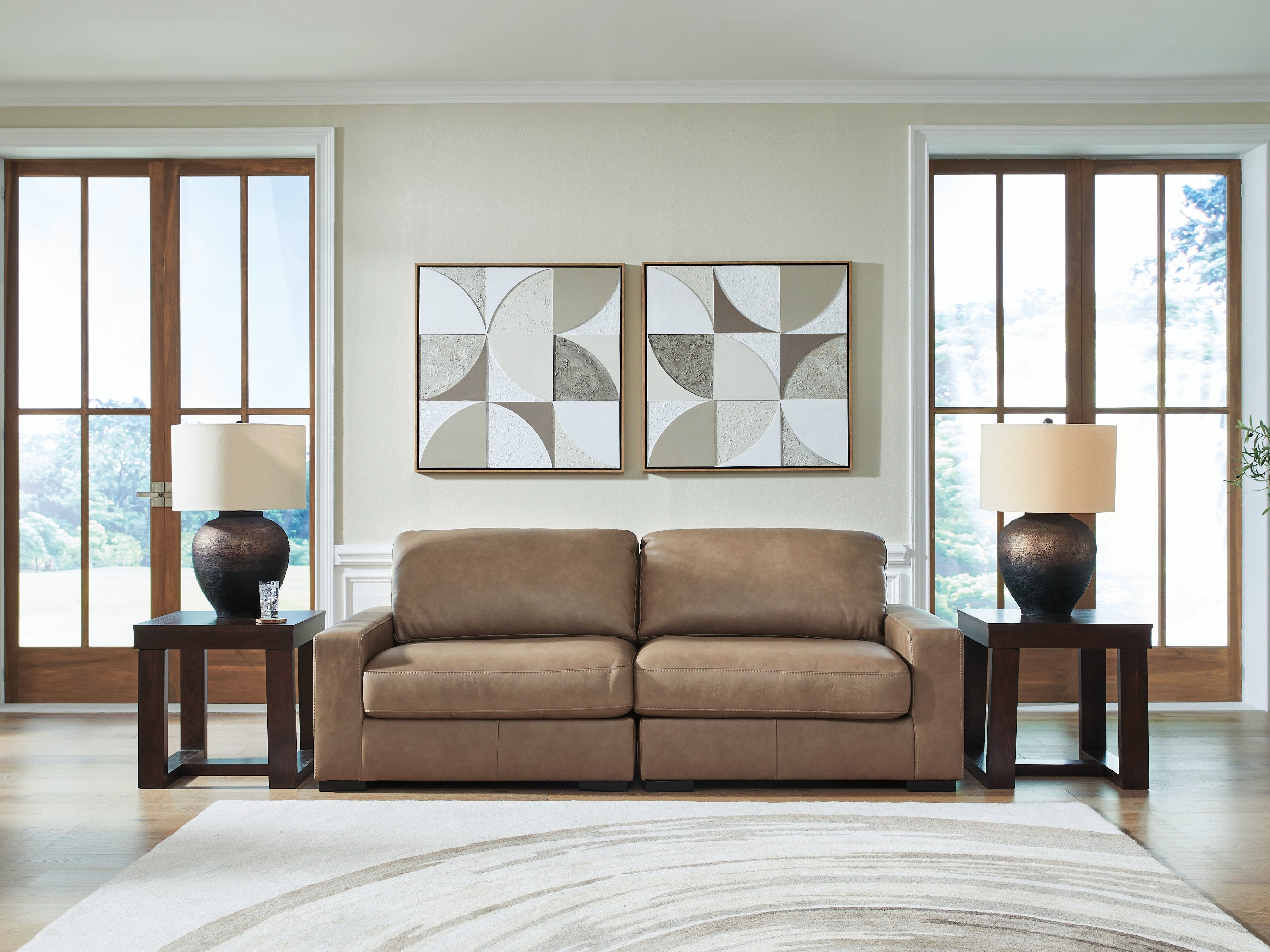 Luxury Living Gallery - Ashley Furniture - Veronella Sectional - RAF 2-Piece Sectional Sofa / Sahara - 76106S1