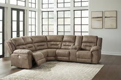 Luxury Living Gallery - Ashley Furniture - Ravenel Sectional - 4-Piece Power Reclining Sectional / Fossil - 83106S3