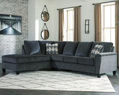 Luxury Living Gallery - Ashley Furniture - Abinger Sectional - RAF Sofa Sleeper / Smoke - 8390570