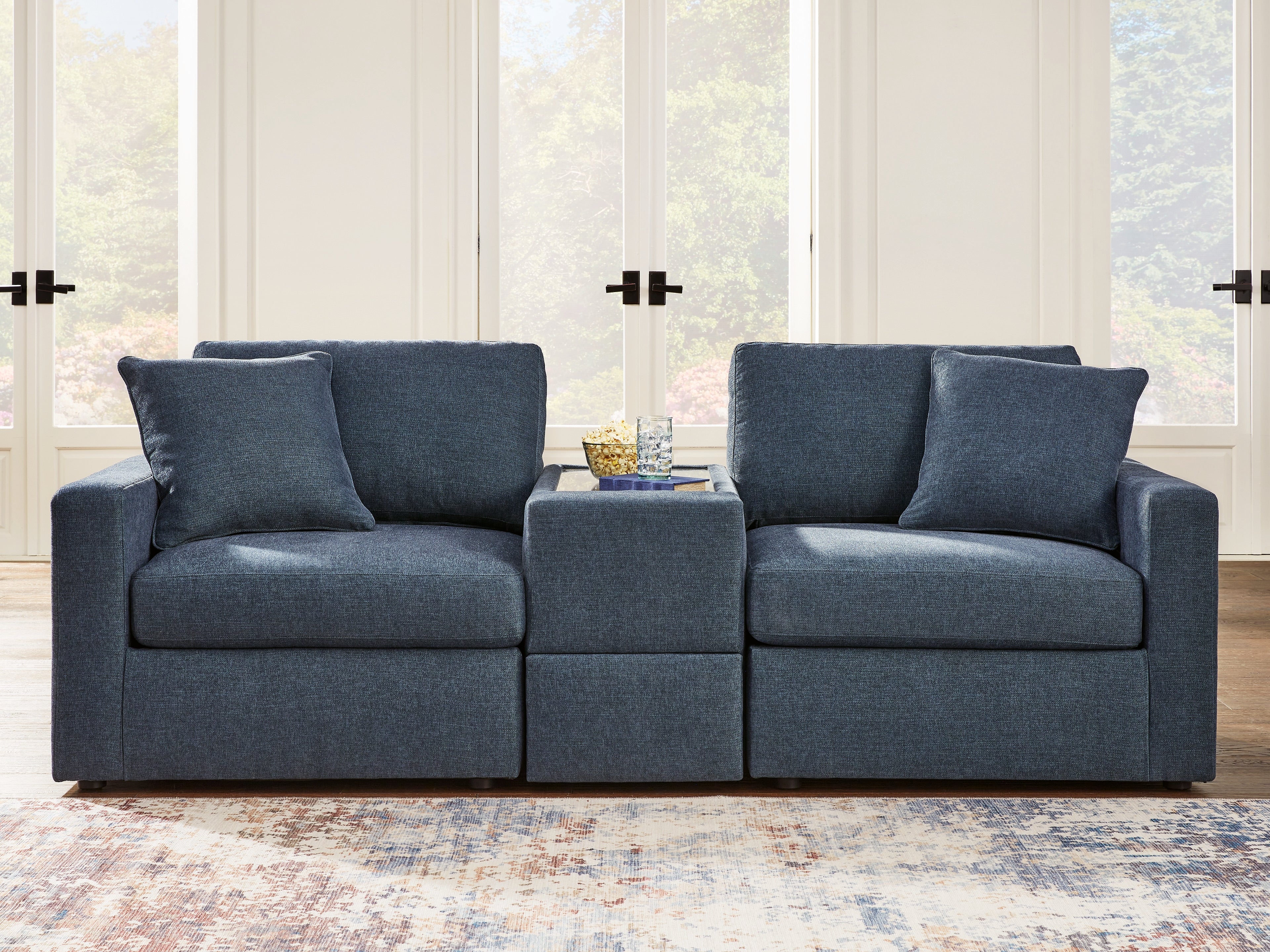 Luxury Living Gallery - Ashley Furniture - Modmax Sectional - RAF 3-Piece Sectional / Ink - 92101S3