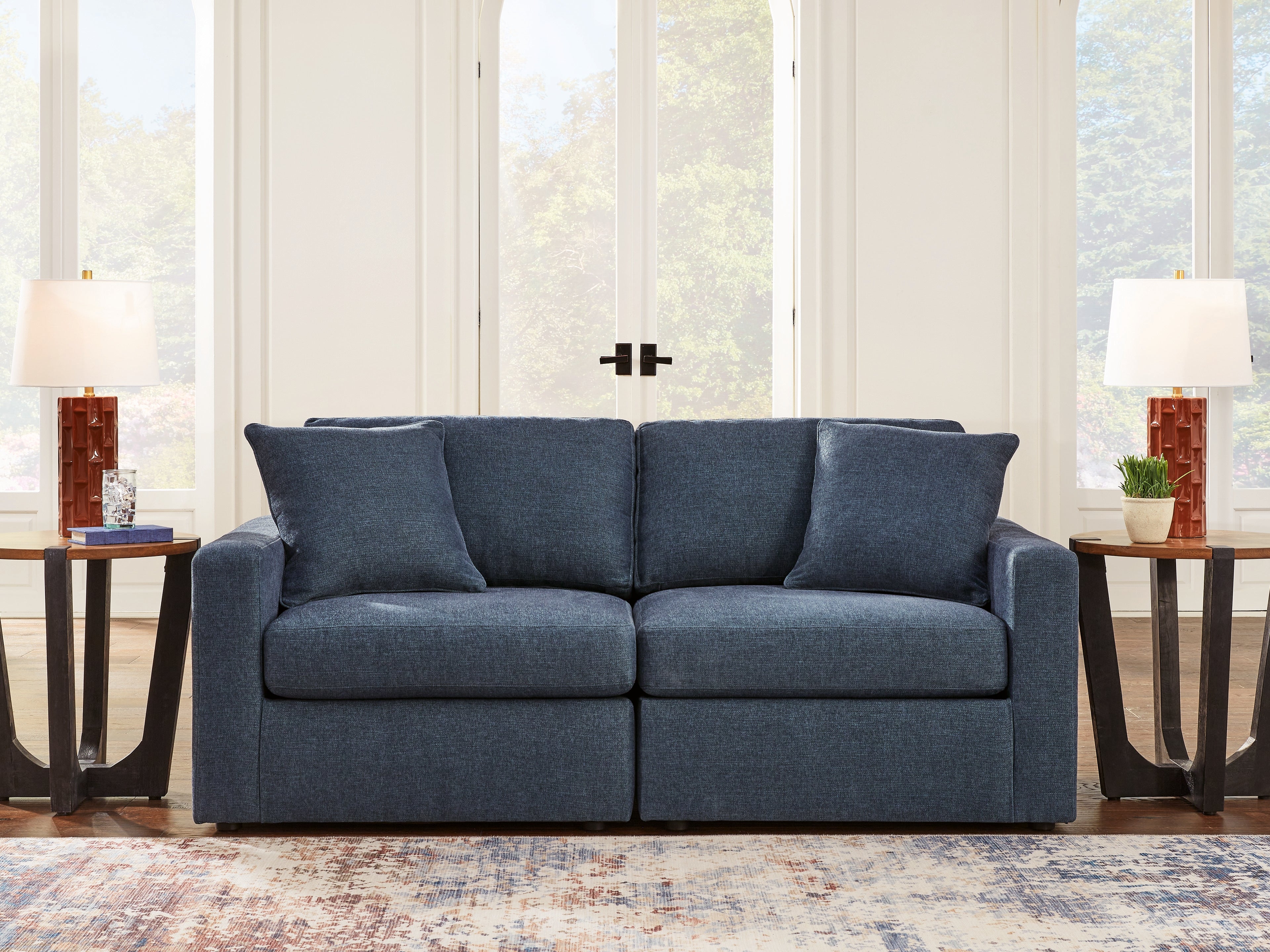 Luxury Living Gallery - Ashley Furniture - Modmax Sectional - RAF 2-Piece Sectional / Ink - 92101S1
