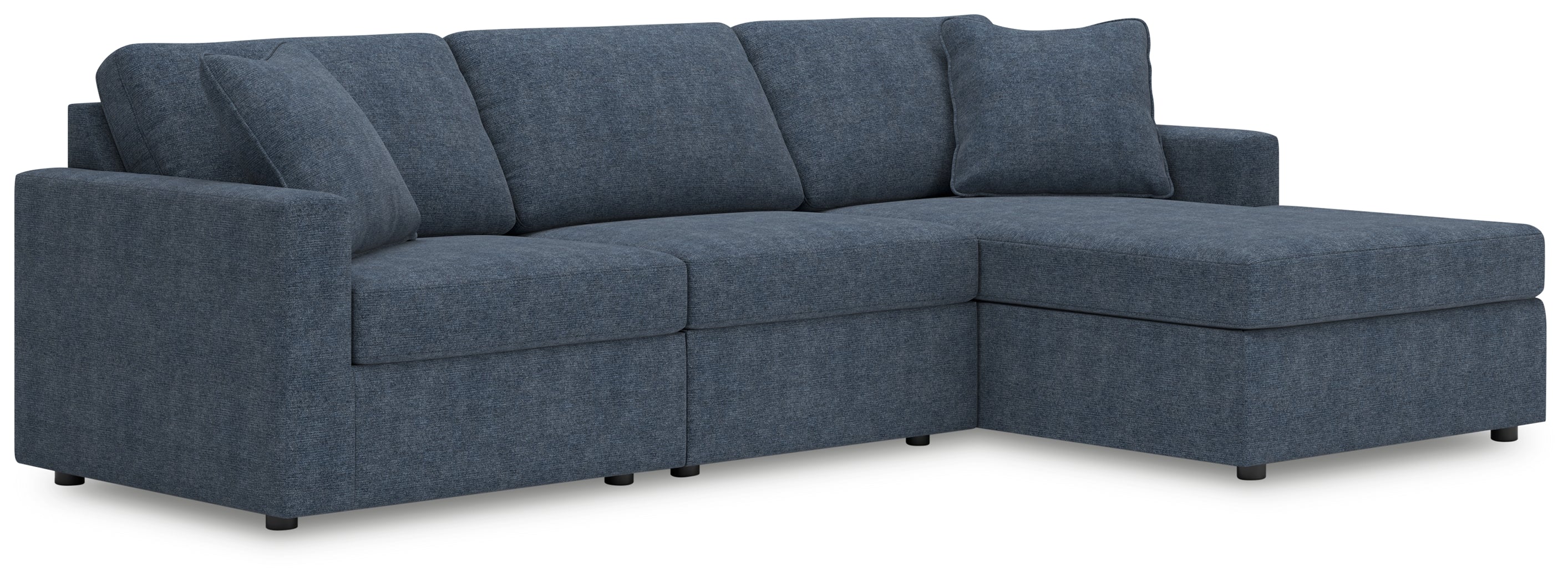 Luxury Living Gallery - Ashley Furniture - Modmax Sectional - RAF 3-Piece Sectional with Chaise / Ink - 92121S18