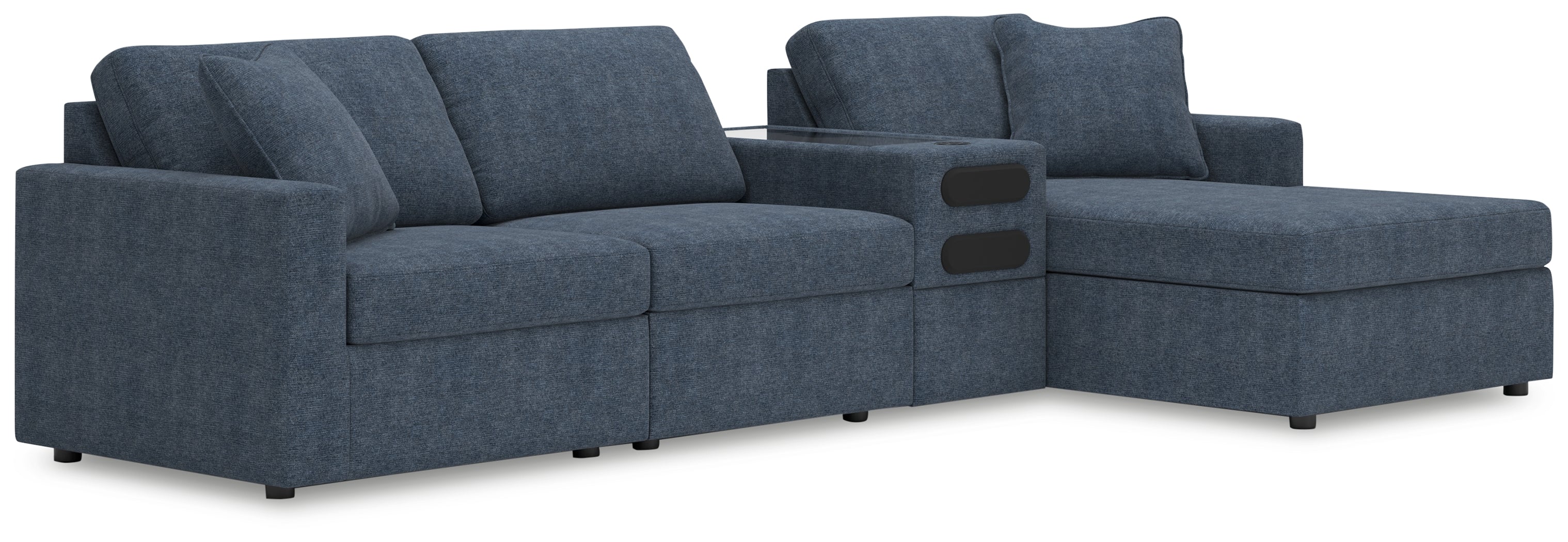 Luxury Living Gallery - Ashley Furniture - Modmax Sectional - RAF 4-Piece Sectional with Chaise / Ink - 92121S37
