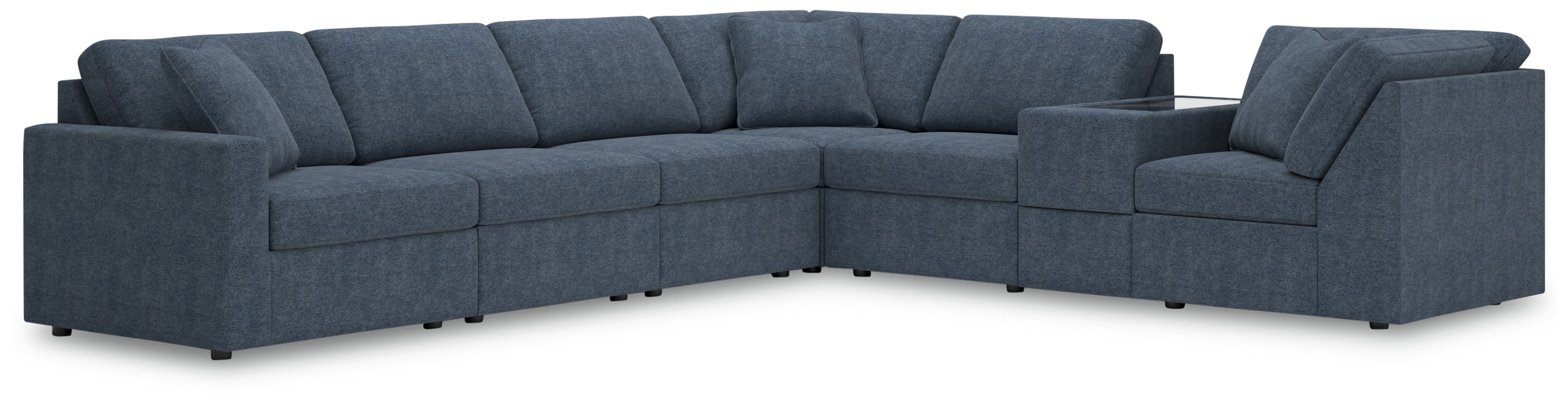Luxury Living Gallery - Ashley Furniture - Modmax Sectional - RAF 7-Piece Sectional / Ink - 92121S33