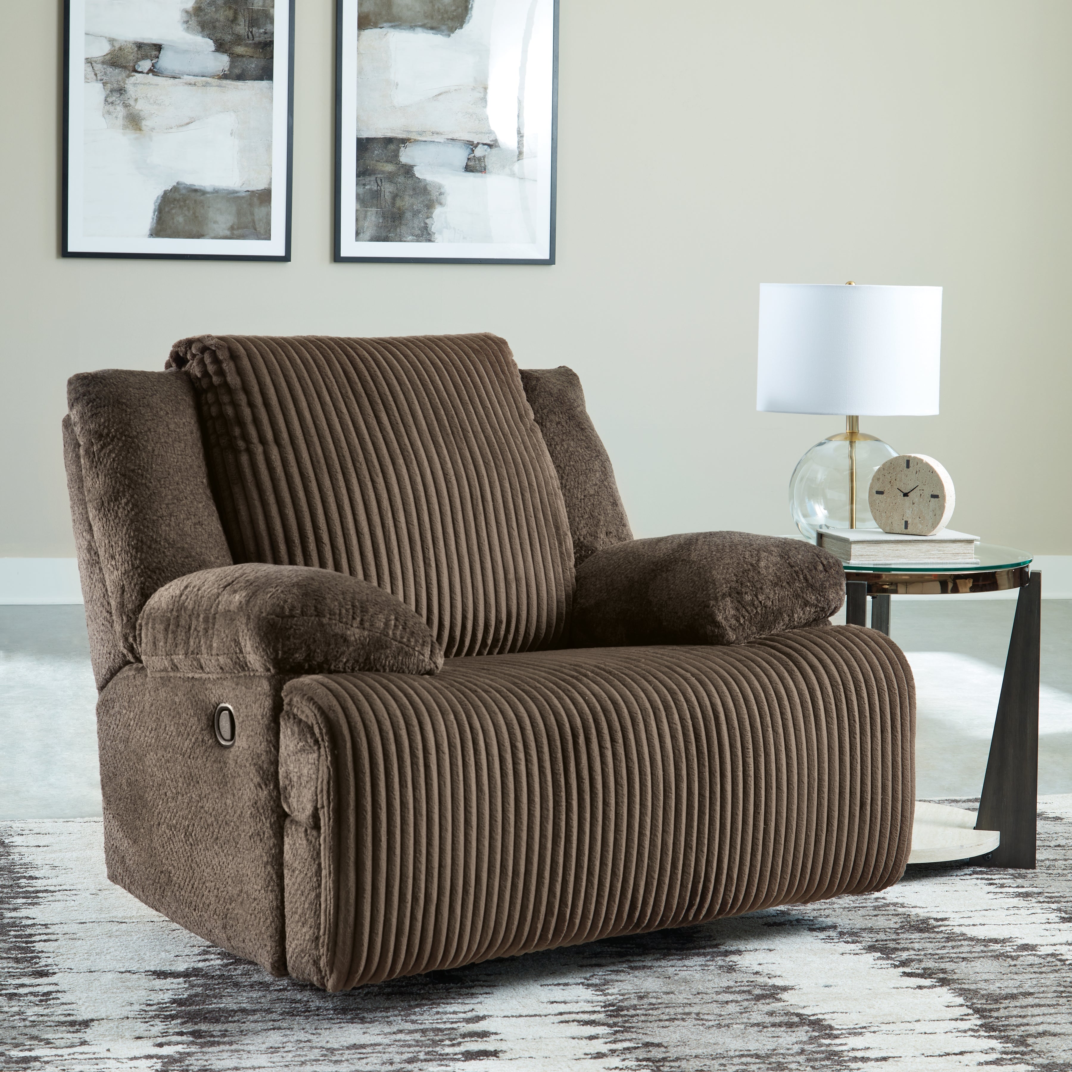 Luxury Living Gallery - Ashley Furniture - Top Tier Living Room - Rocker Recliner / Chocolate - 9270525