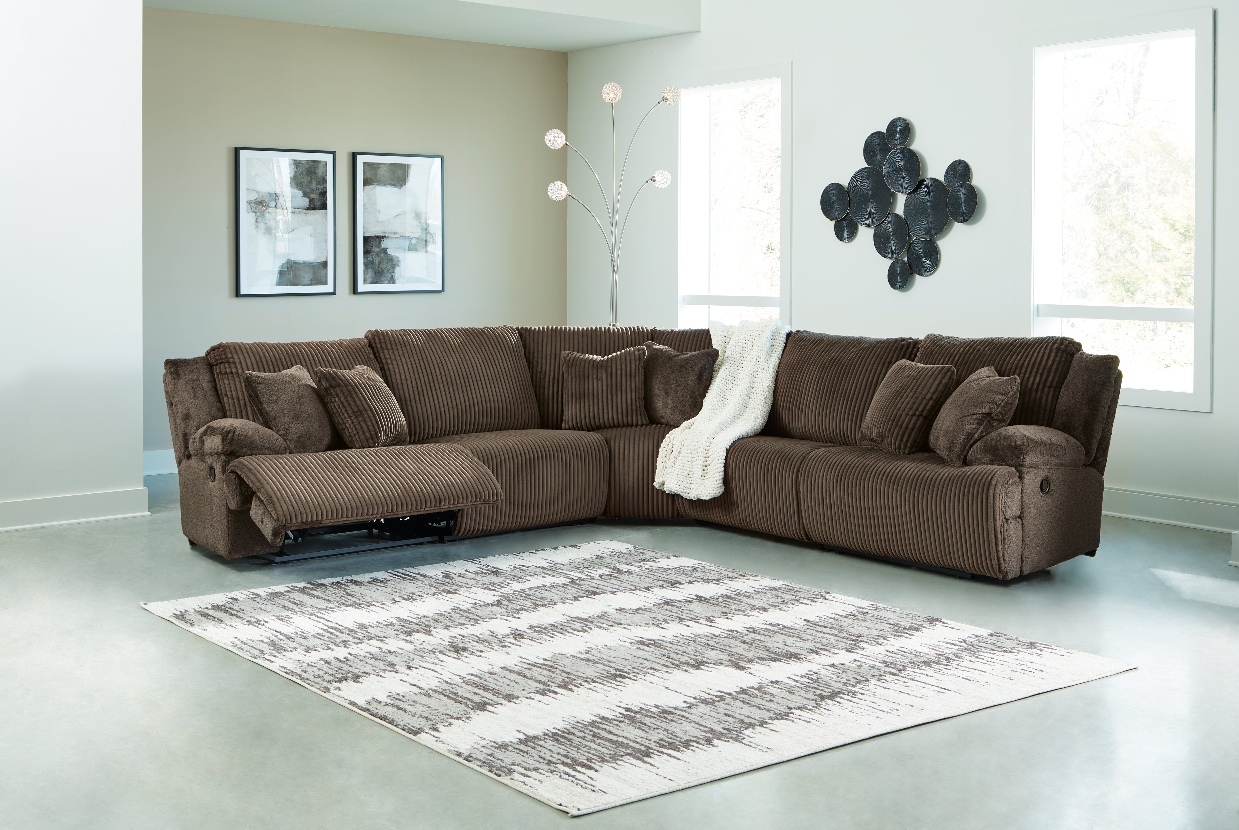 Luxury Living Gallery - Ashley Furniture - Top Tier Sectional - 3-Piece Sectional Chofa / Alloy - 92706S10