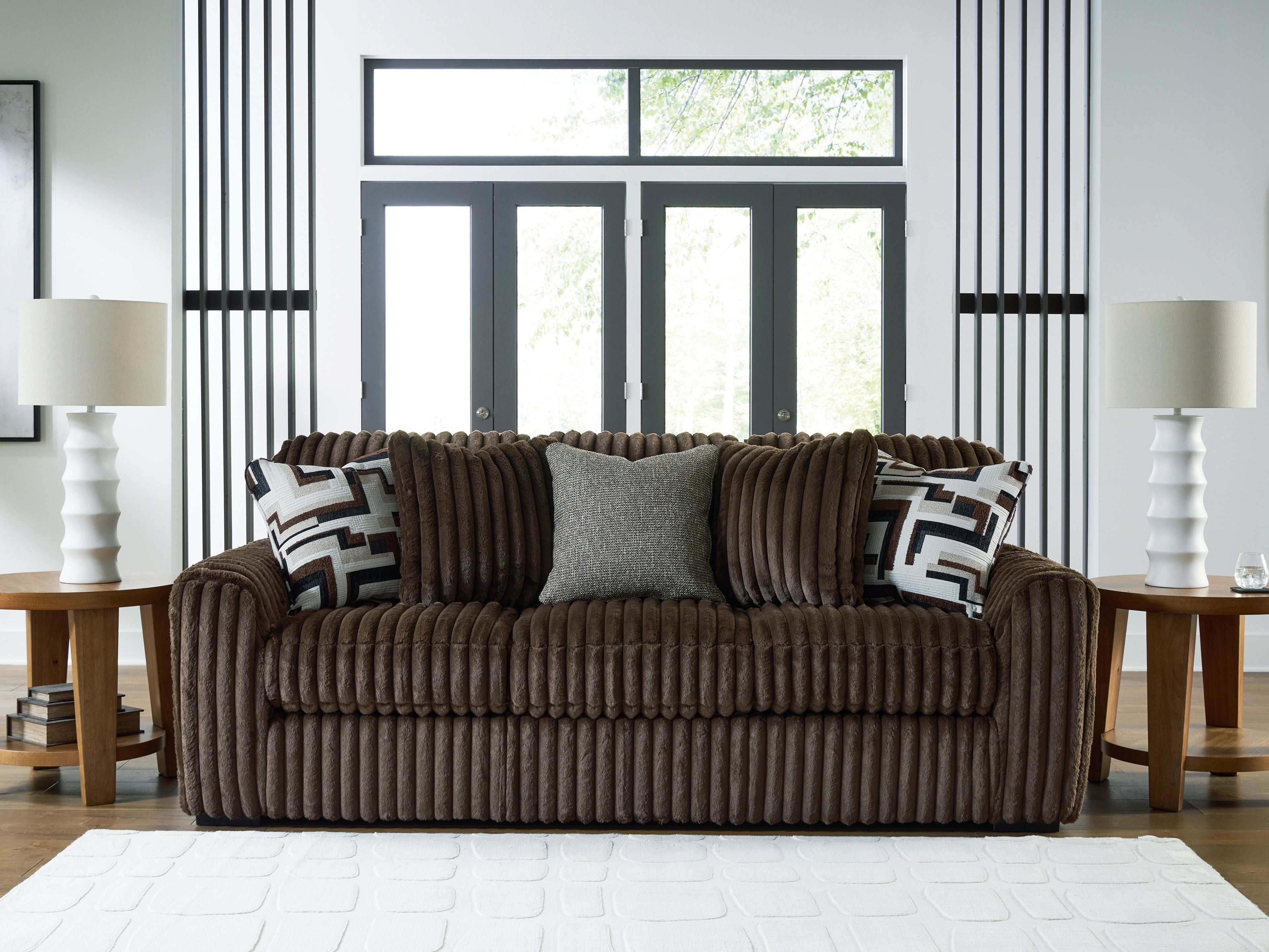 Luxury Living Gallery - Ashley Furniture - Midnight-Madness Living Room - Sofa / Chocolate - 9810438
