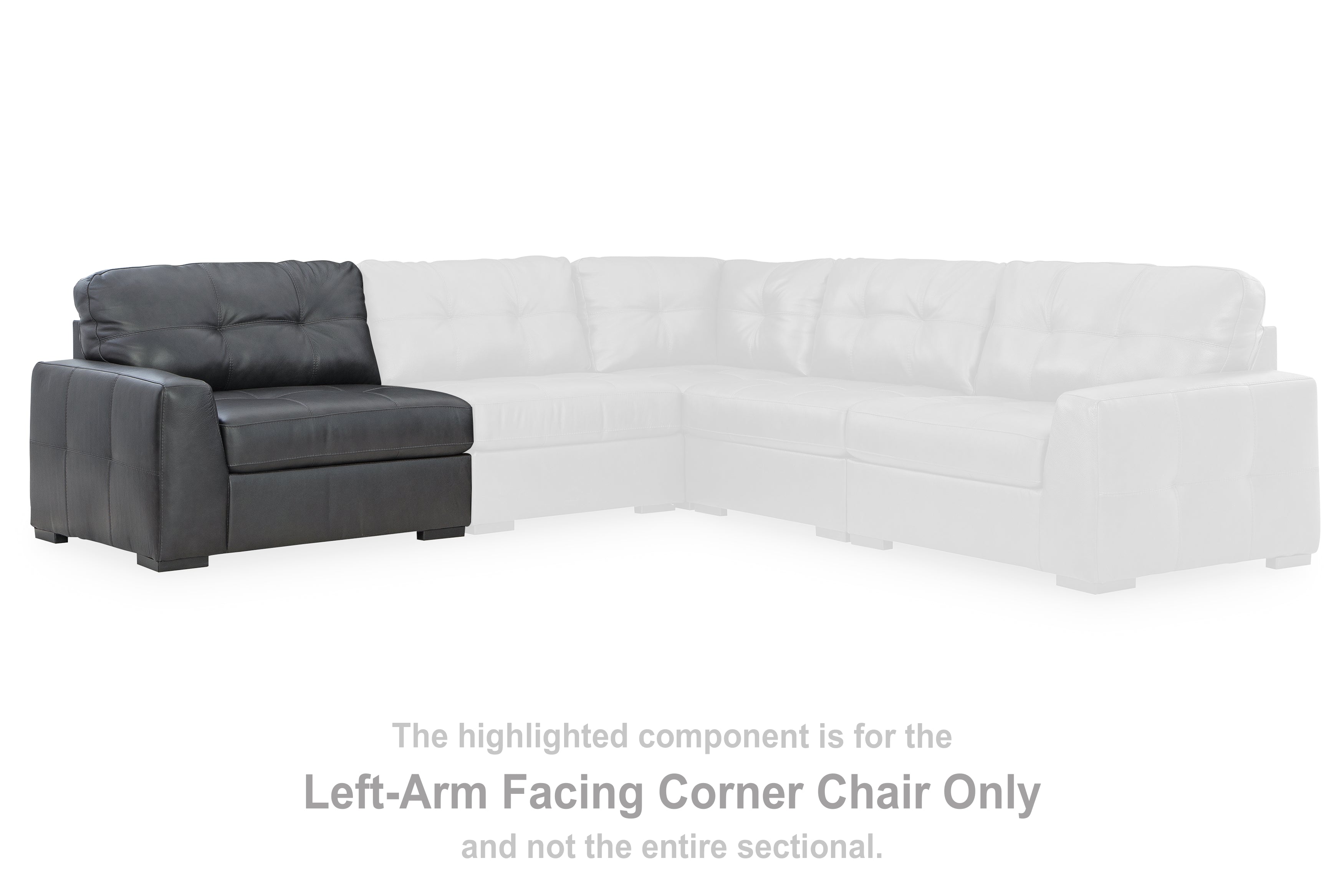 Luxury Living Gallery - Ashley Furniture - Brindley Pier Sectional - LAF Corner Chair / Fog - 9950364
