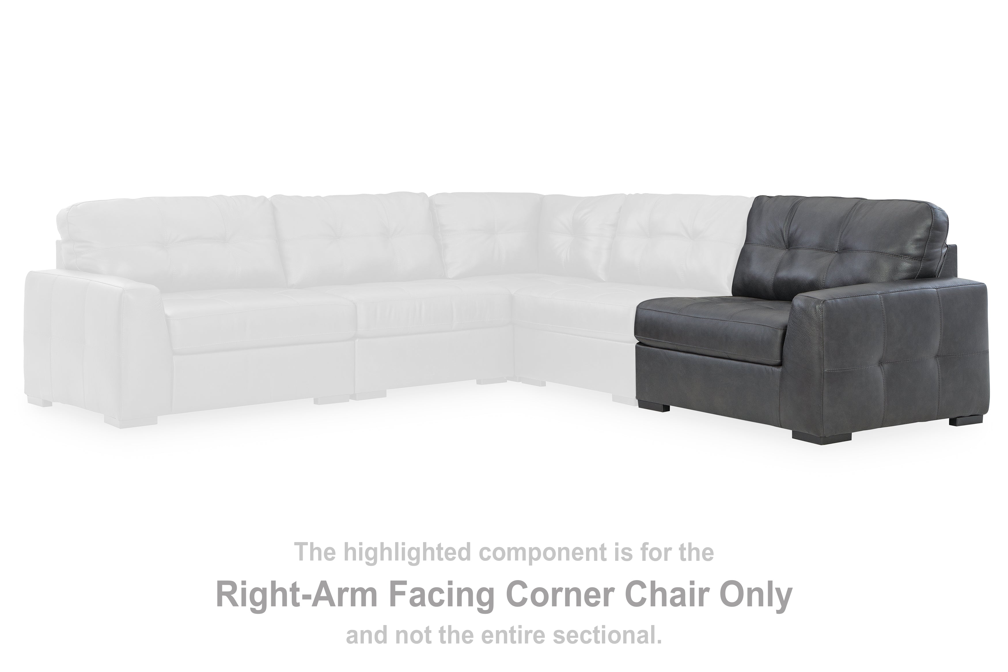 Luxury Living Gallery - Ashley Furniture - Brindley Pier Sectional - RAF Corner Chair / Fog - 9950365