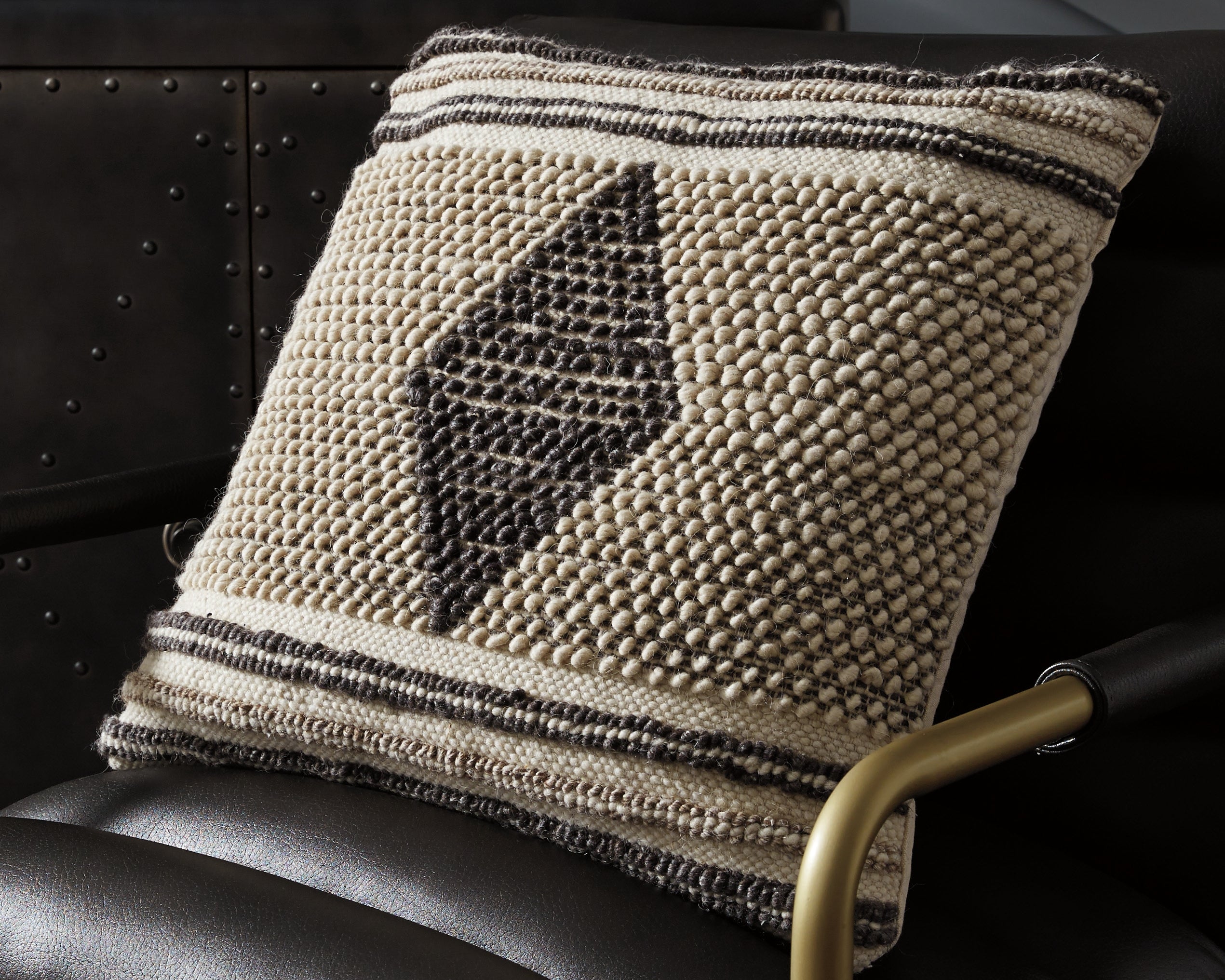 Luxury Living Gallery - Ashley Furniture - Ricker Pillows - Pillow / Gray/Cream - A1000804P