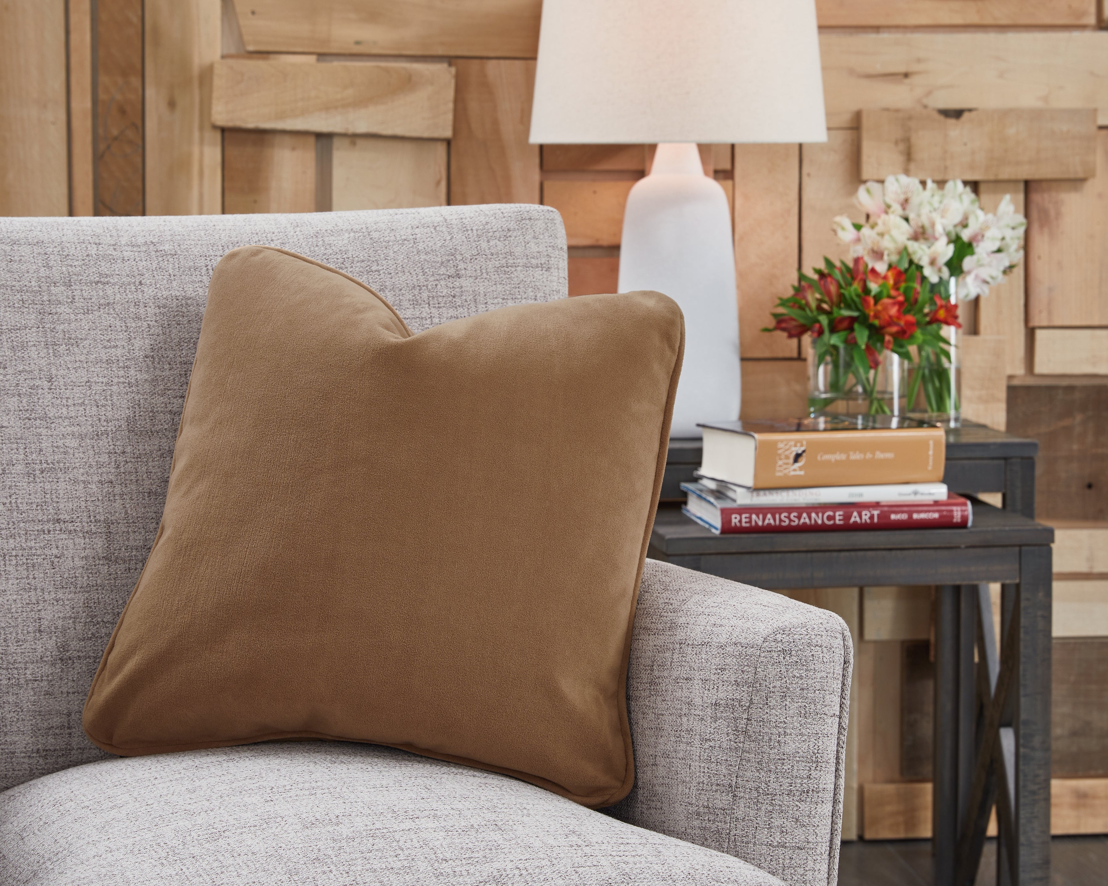 Luxury Living Gallery - Ashley Furniture - Caygan Pillows - Pillow / Honey - A1000917P