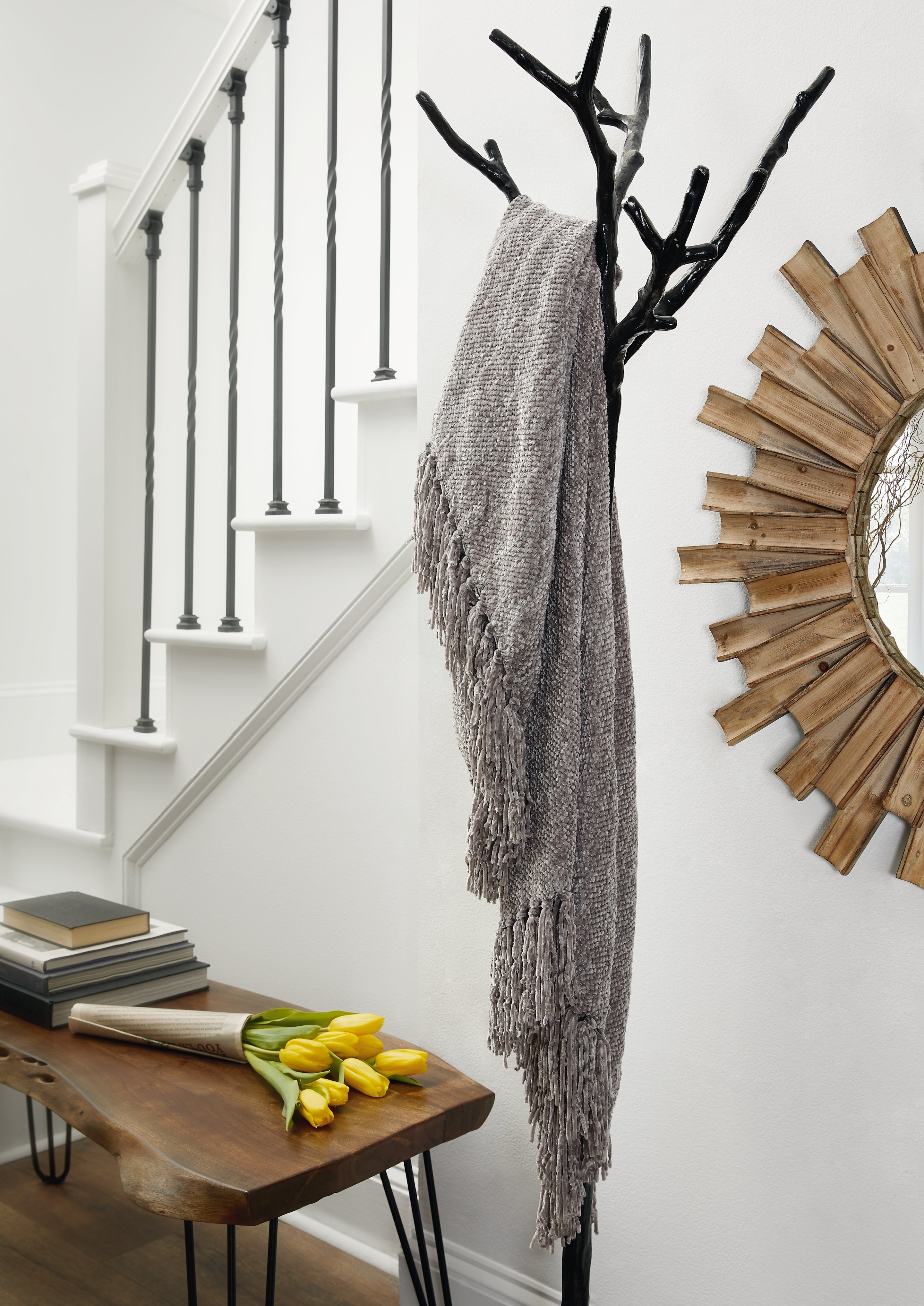 Luxury Living Gallery - Ashley Furniture - Tamish Throw - Throw / Gray - A1001026T