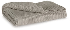 Luxury Living Gallery - Ashley Furniture - Gayelery Throw (Set of 3) - Throw (3/CS) / Gray - A1001085