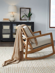 Luxury Living Gallery - Ashley Furniture - Anawood Throw (Set of 3) - Throw (3/CS) / Gold - A1001099