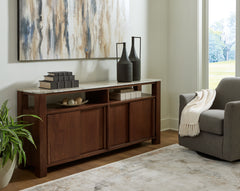 Luxury Living Gallery - Ashley Furniture - Tobinville Accent Cabinet - Accent Cabinet / Dark Brown - A4000673