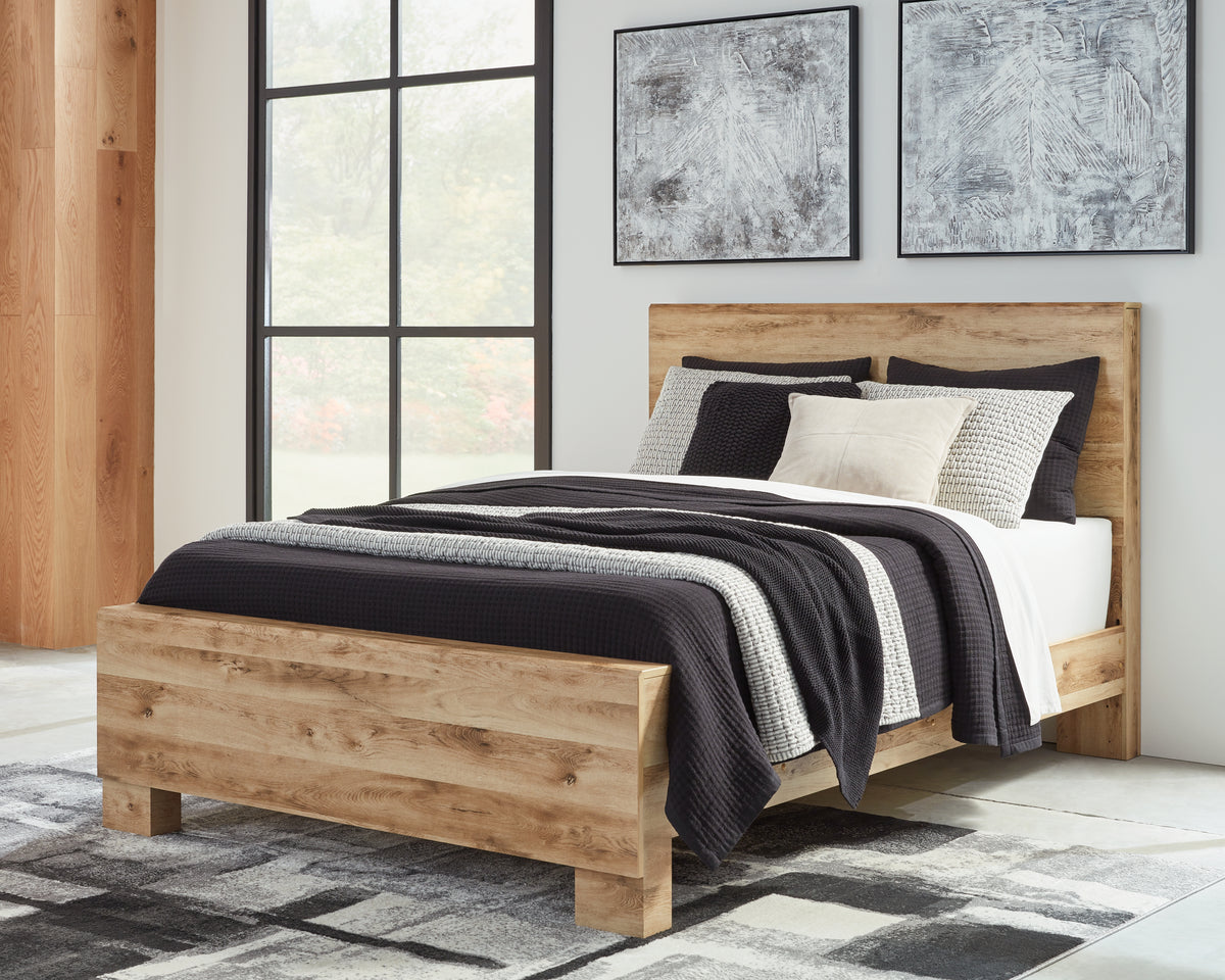 Luxury Living Gallery - Ashley Furniture - Hyanna Bedroom - Full Panel Storage Bed / Tan Brown - B1050B38