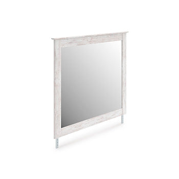 Luxury Living Gallery - Ashley Furniture - Makidern Bedroom - Bedroom Mirror / Whitewash - PCB1171-36
