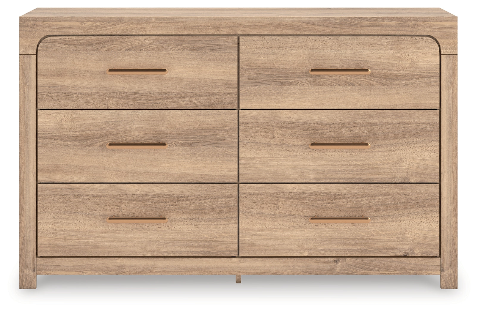 Luxury Living Gallery - Ashley Furniture - Kinlanni Bedroom - Six Drawer Dresser / Tan - PCB1360-31