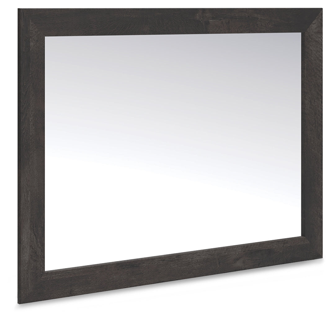 Luxury Living Gallery - Ashley Furniture - Hollivern Bedroom - Bedroom Mirror / Dark Gray - PCB2108-36