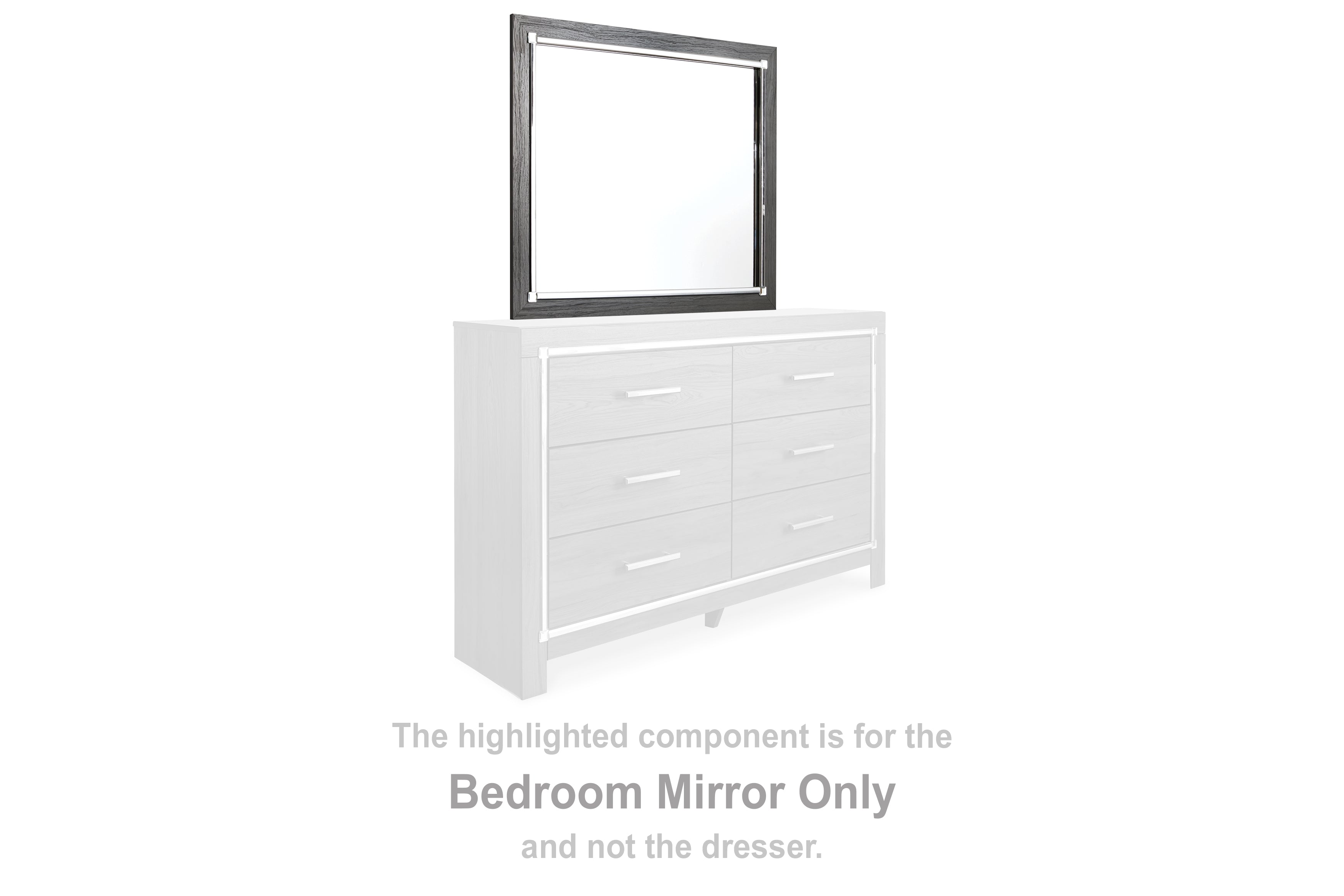 Luxury Living Gallery - Ashley Furniture - Lodanna Bedroom - Bedroom Mirror / Gray - B214-36