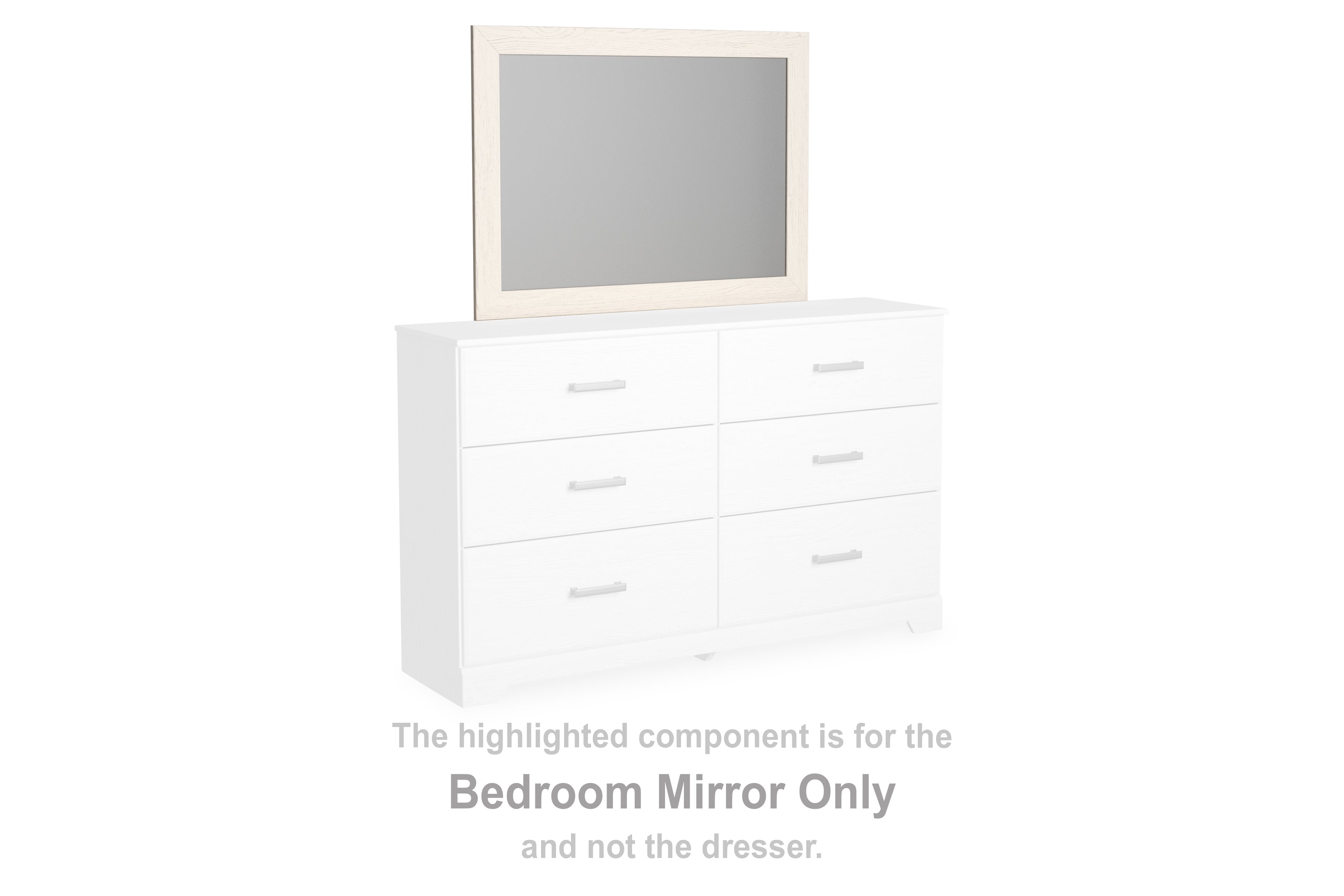 Luxury Living Gallery - Ashley Furniture - Stelsie Bedroom - Bedroom Mirror / White - B2588-36