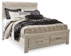 Luxury Living Gallery - Ashley Furniture - Bellaby Bedroom - King Crossbuck Panel Bed / Whitewash - B331B10