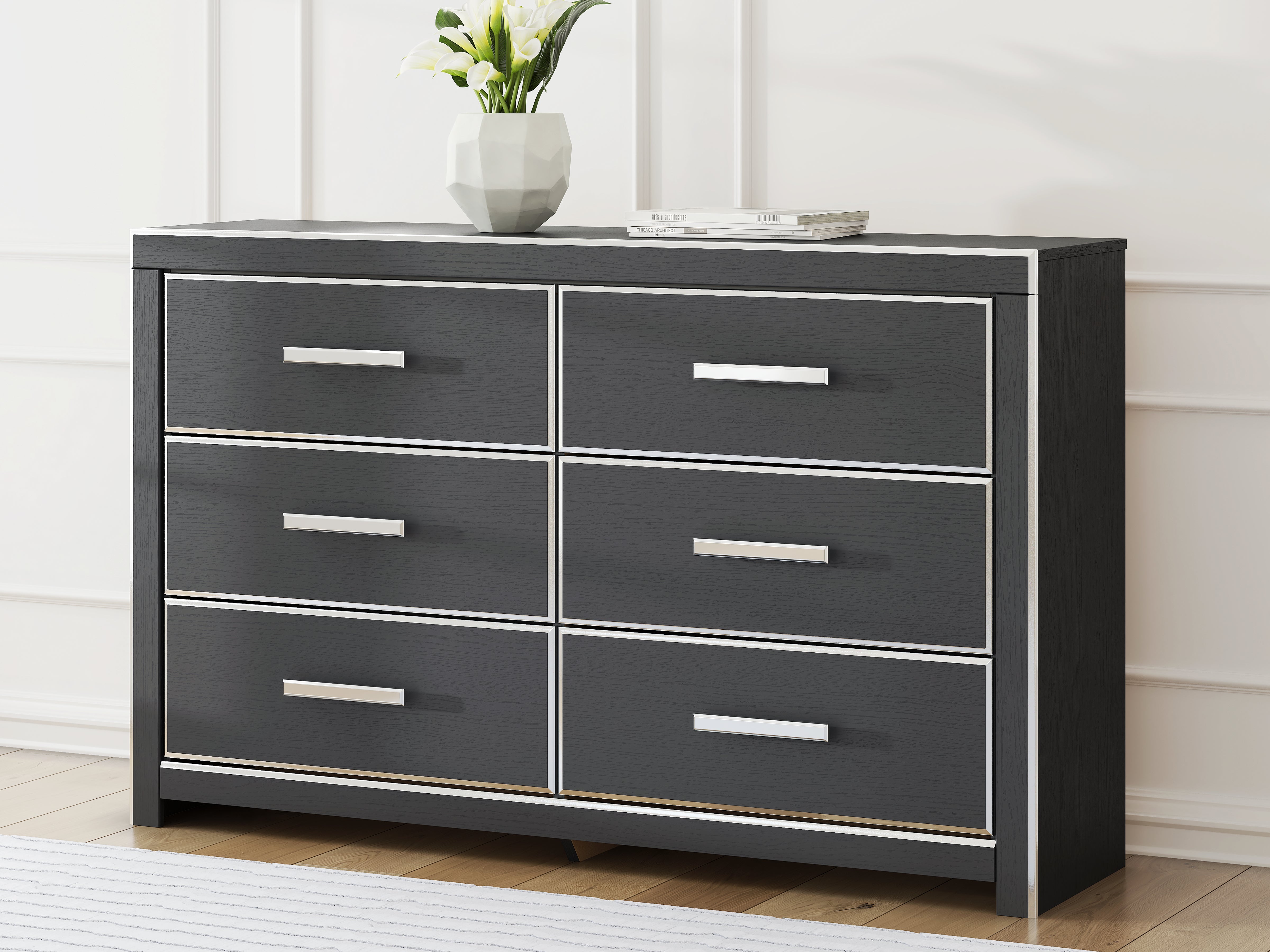 Luxury Living Gallery - Ashley Furniture - Zuraleus Bedroom - Six Drawer Dresser / Black - PCB3380-31