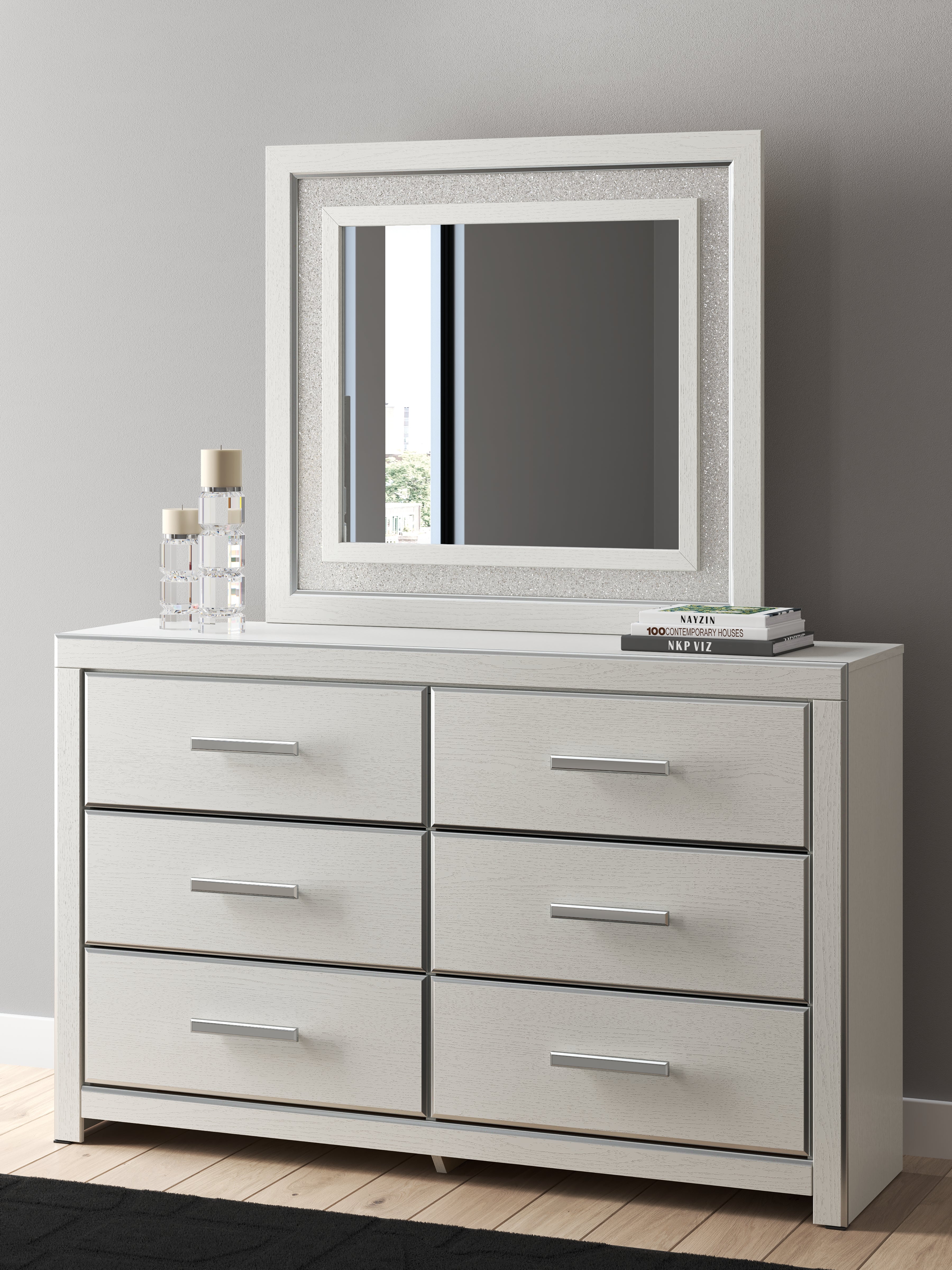 Luxury Living Gallery - Ashley Furniture - Zuraleus Bedroom - Dresser and Mirror / White - PCB3381B1