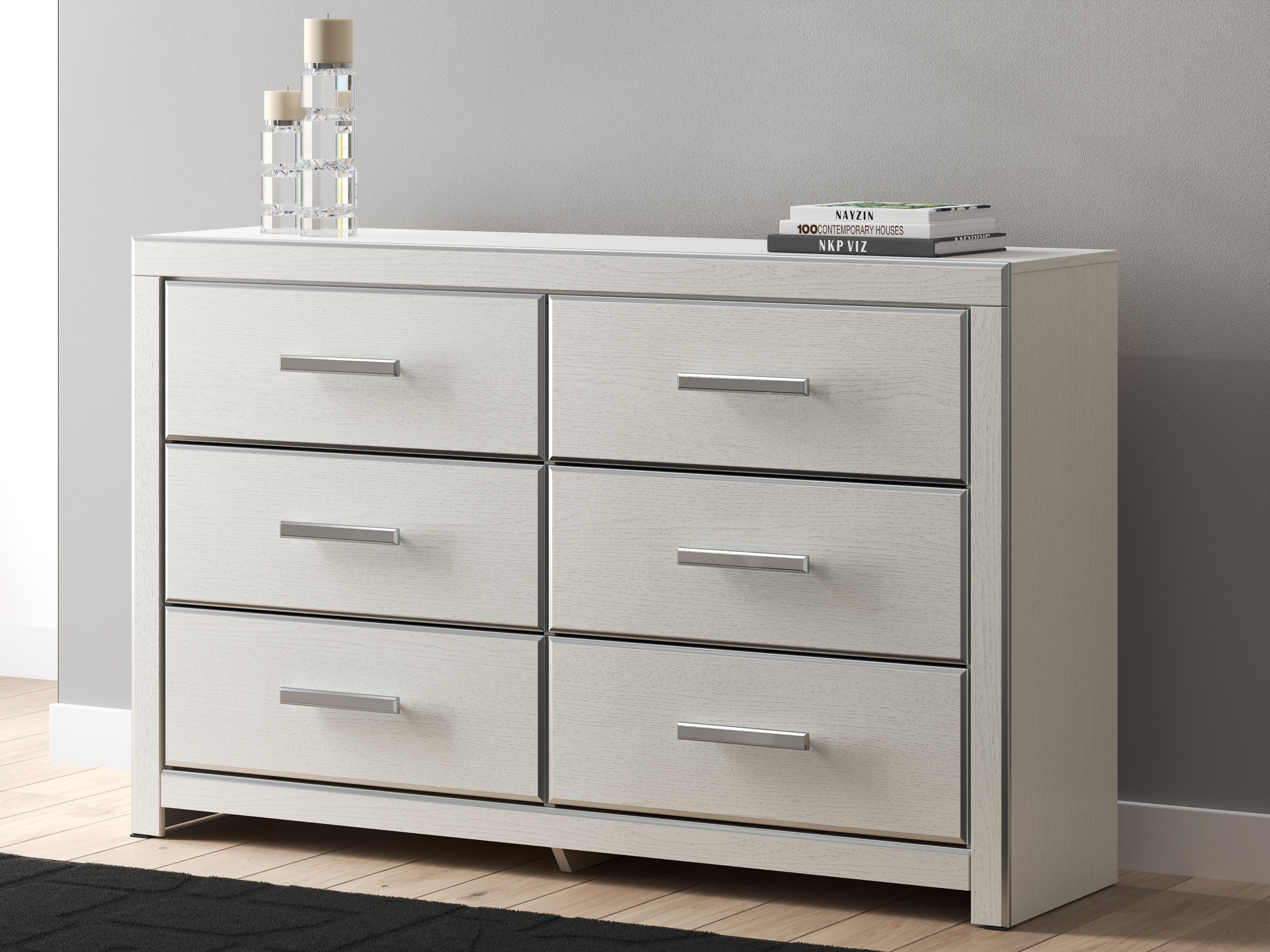 Luxury Living Gallery - Ashley Furniture - Zuraleus Bedroom - Six Drawer Dresser / White - PCB3381-31