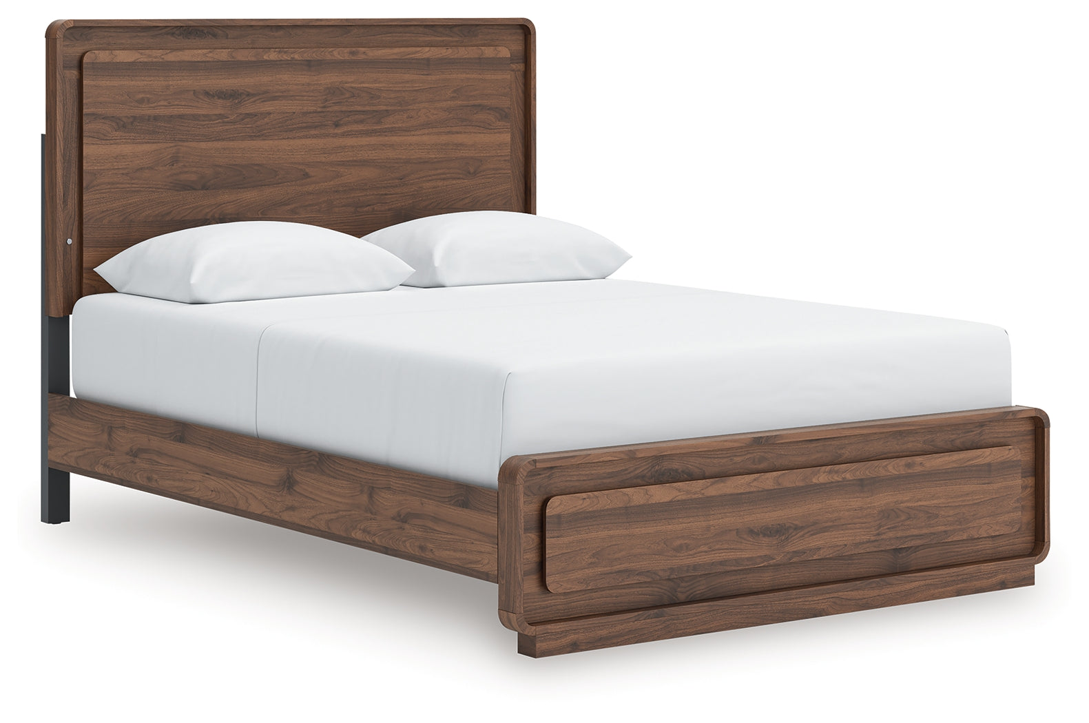 Luxury Living Gallery - Ashley Furniture - Fortlorn Bedroom - Queen Panel Bed / Walnut Brown - PCB386B2