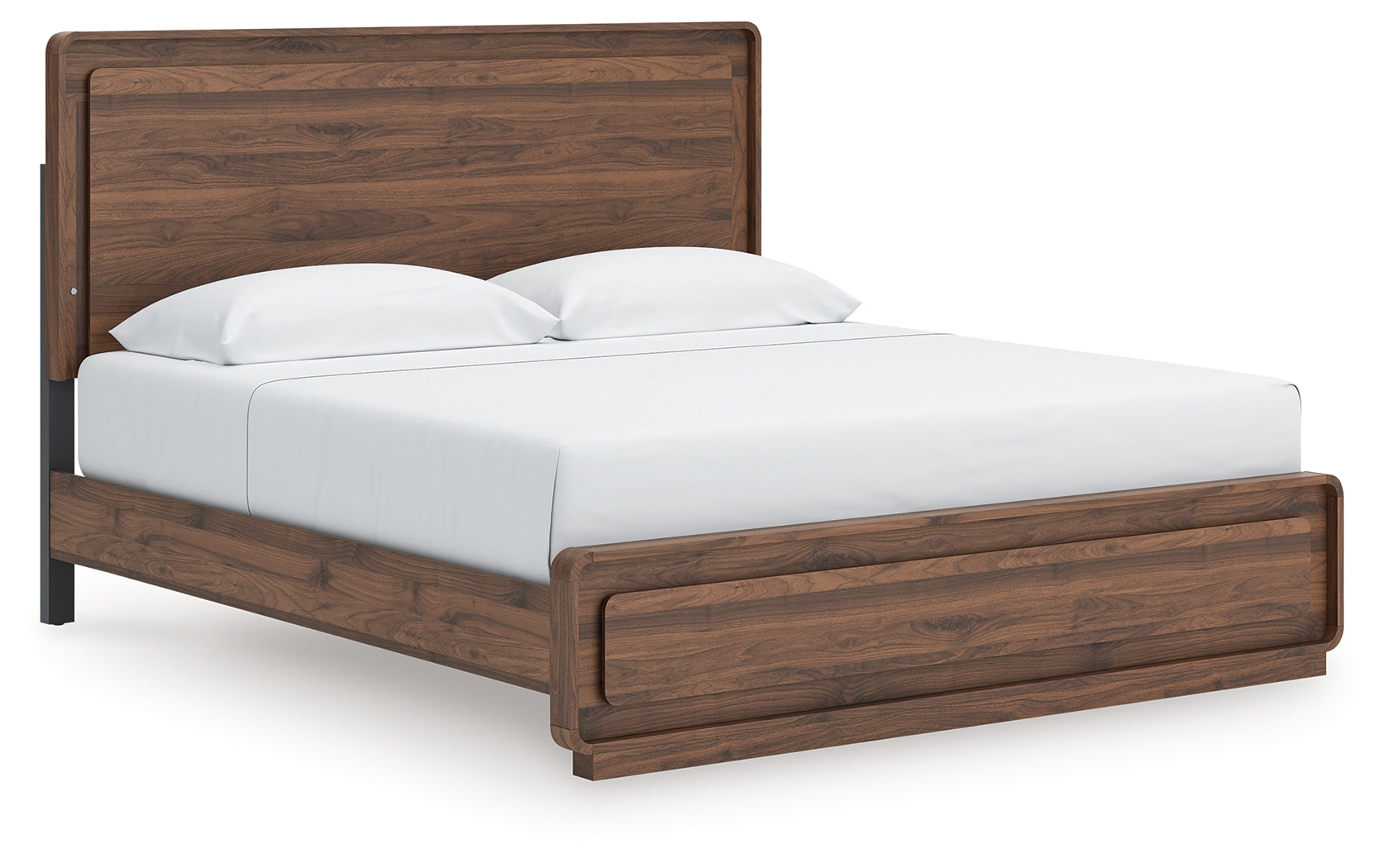 Luxury Living Gallery - Ashley Furniture - Fortlorn Bedroom - King Panel Bed / Walnut Brown - PCB386B4