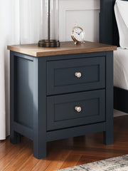 Luxury Living Gallery - Ashley Furniture - Landocken Bedroom - Queen Panel Bed / Brown/Blue - B414B10