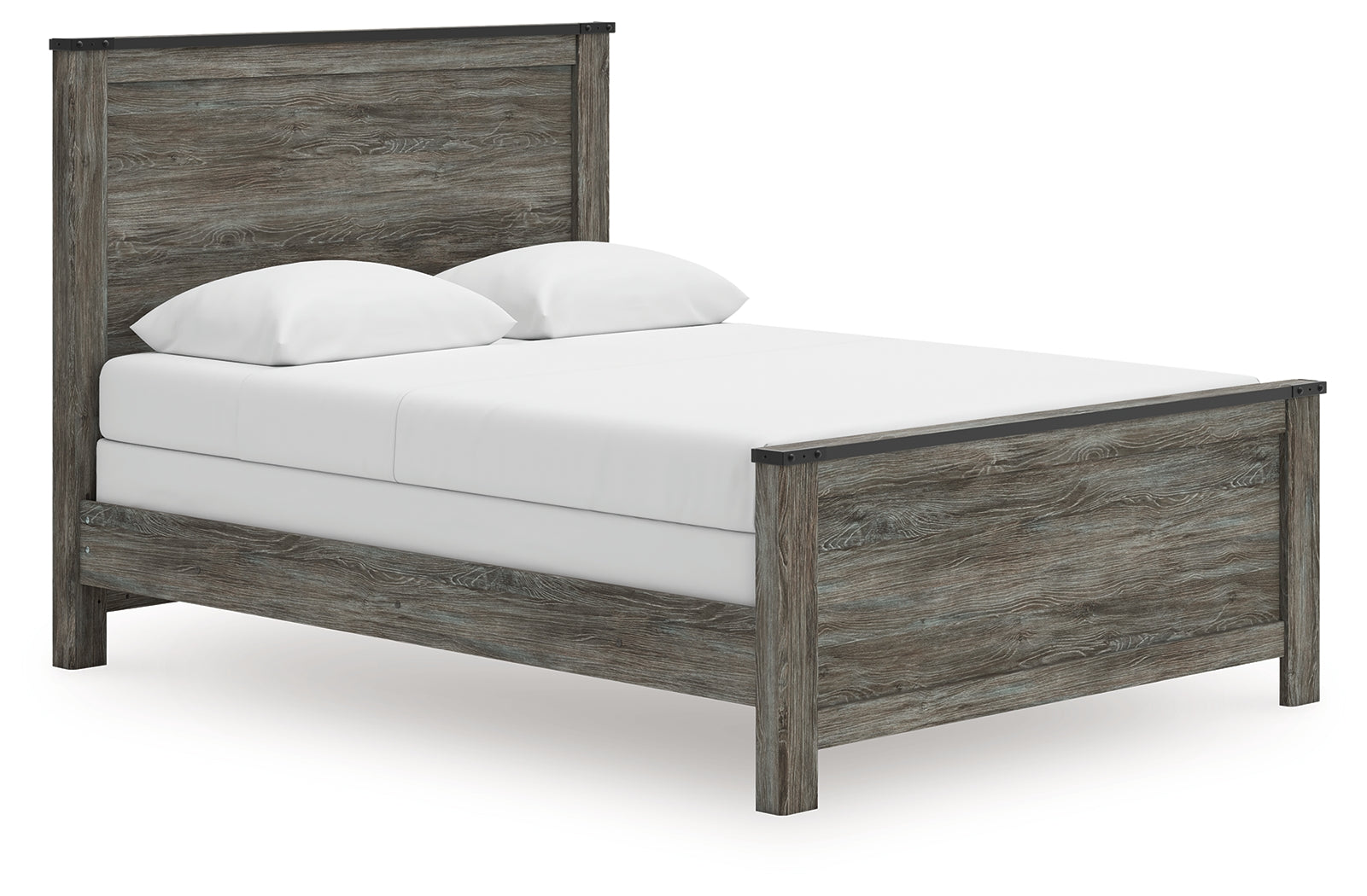 Luxury Living Gallery - Ashley Furniture - Frandern Bedroom - Queen Panel Bed / Black/Gray - B4480B21