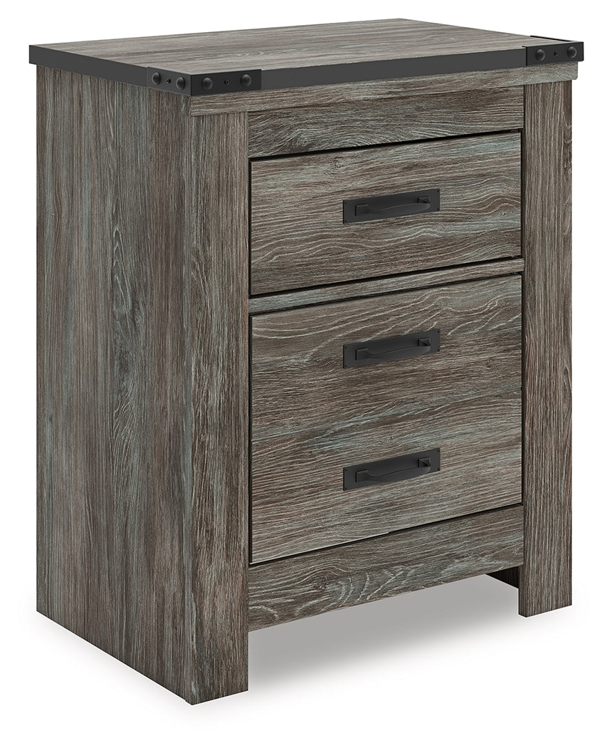 Luxury Living Gallery - Ashley Furniture - Frandern Bedroom - Two Drawer Night Stand / Gray - B4480-92