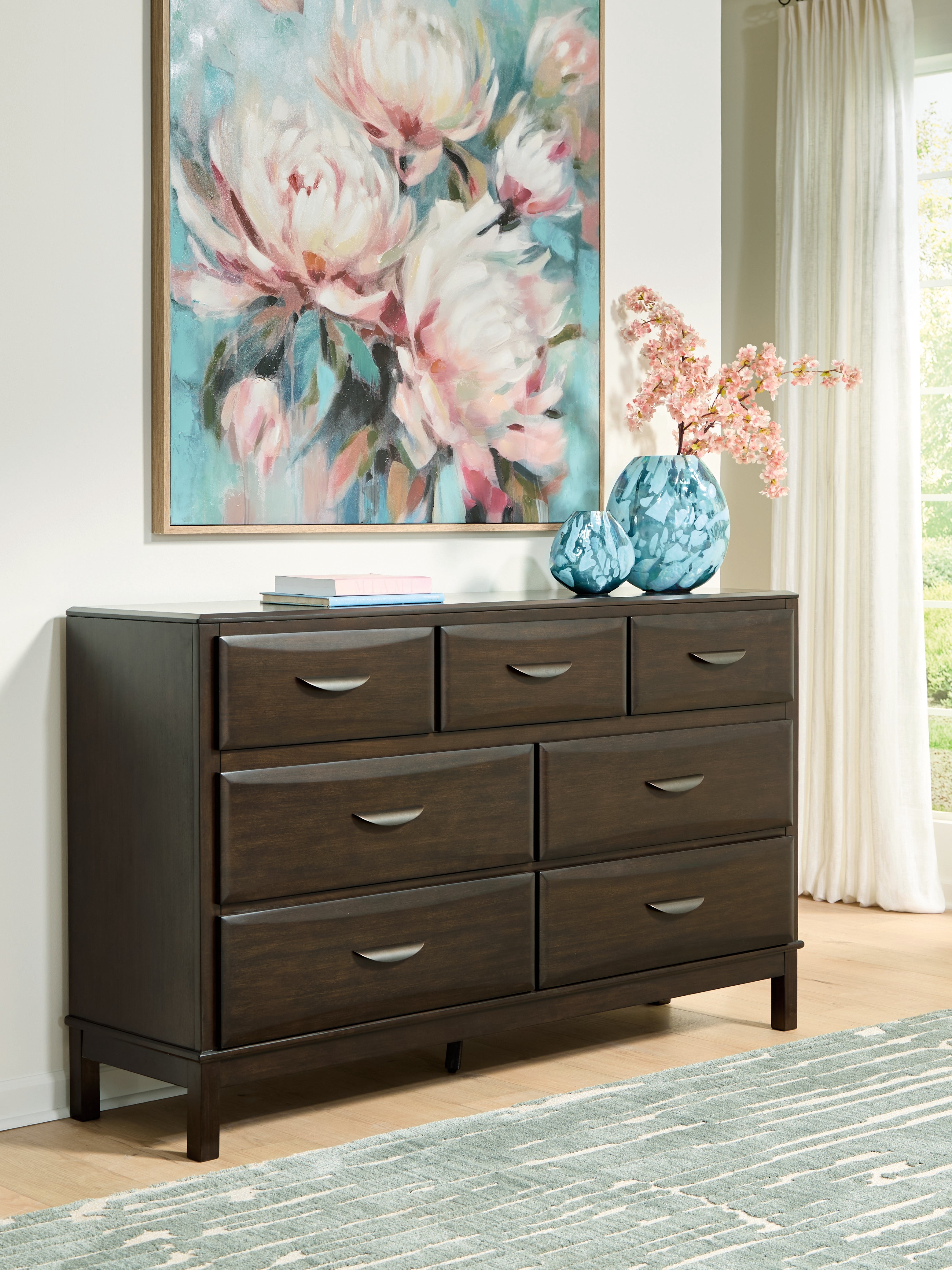 Luxury Living Gallery - Ashley Furniture - Vanmore Bedroom - Dresser / Dark Brown - B479-31