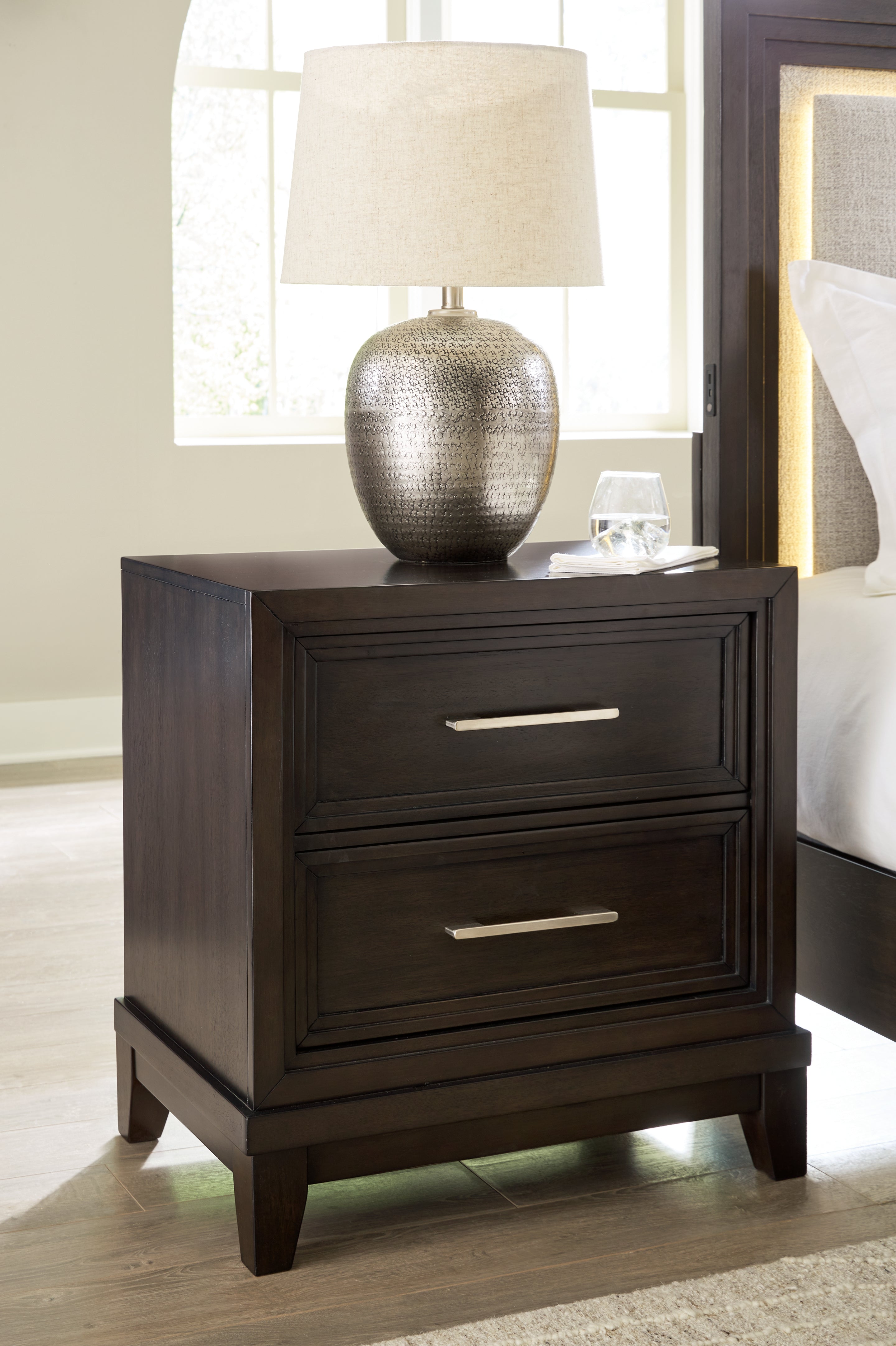 Luxury Living Gallery - Ashley Furniture - Neymorton Bedroom - Dresser and Mirror / Dark Grayish Brown - B618B1