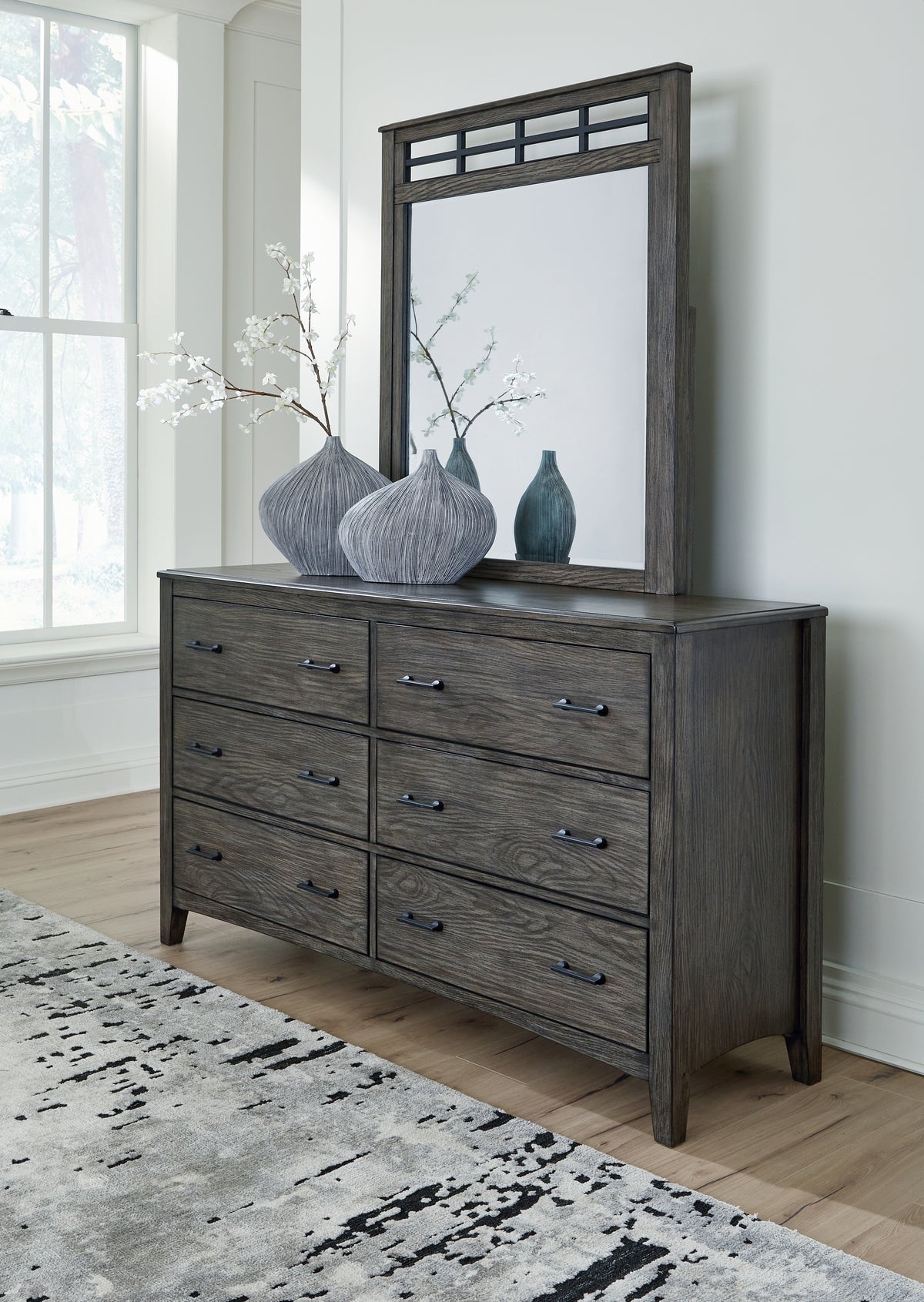 Luxury Living Gallery - Ashley Furniture - Montillan Bedroom - Queen Panel Bed / Grayish Brown - B651B2