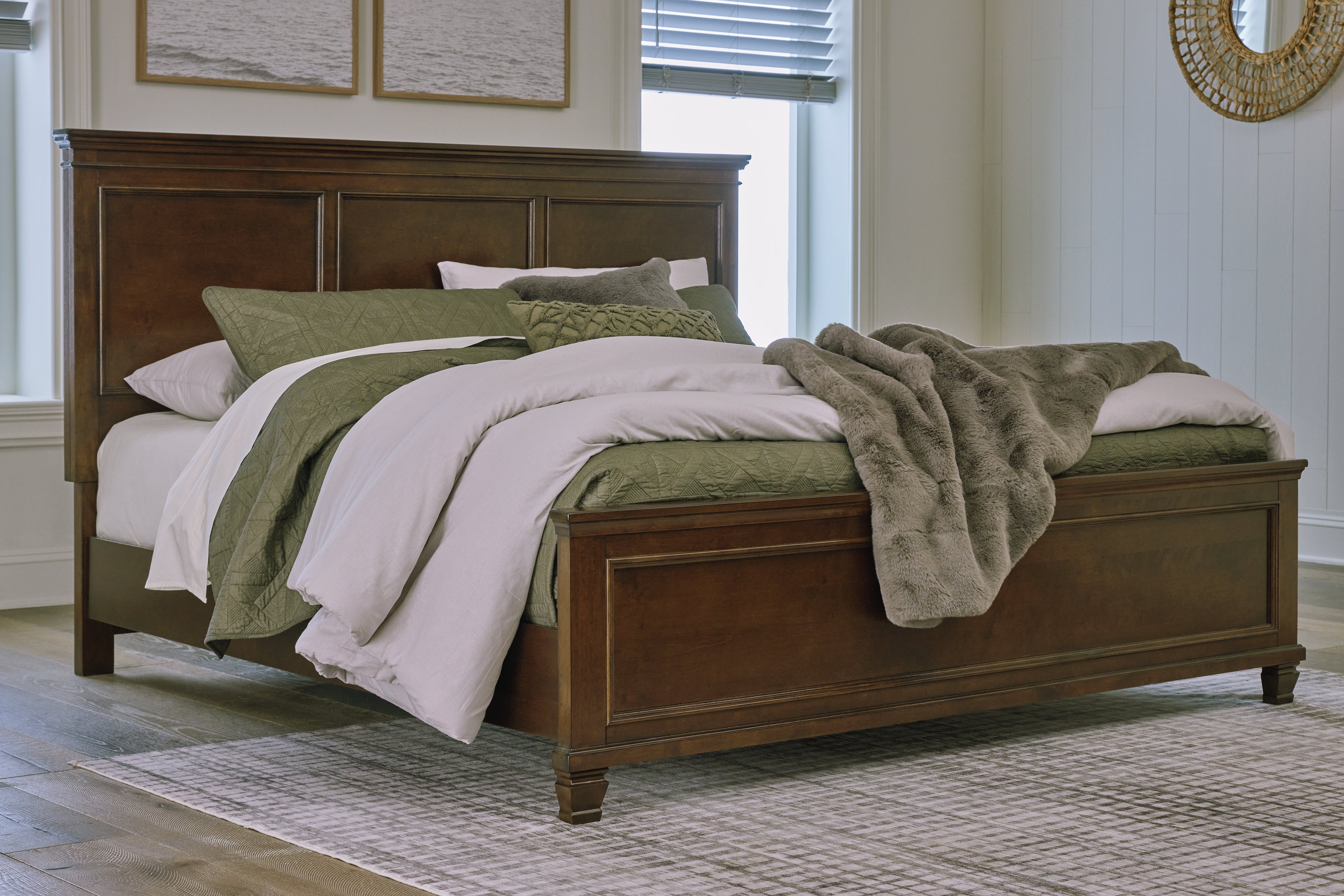 Luxury Living Gallery - Ashley Furniture - Danabrin Bedroom - California King Panel Bed / Brown - B685B5