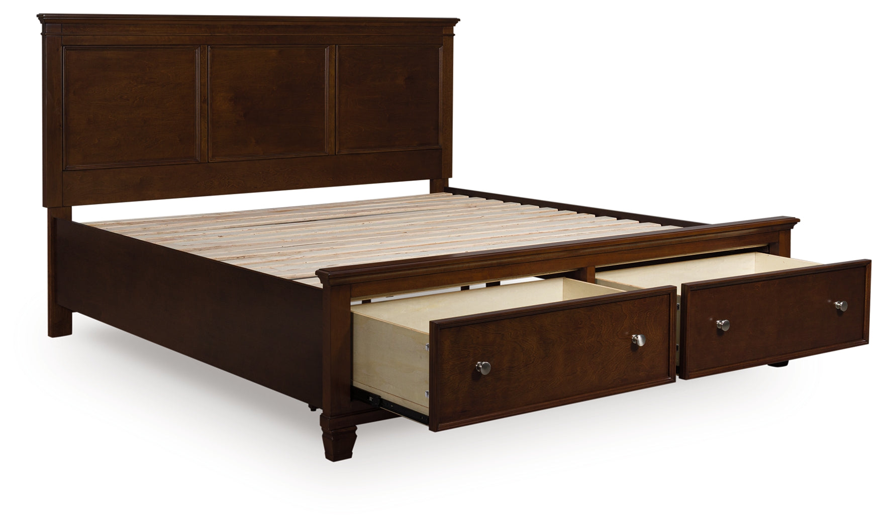 Luxury Living Gallery - Ashley Furniture - Danabrin Bedroom - California King Panel Storage Bed / Brown - B685B19