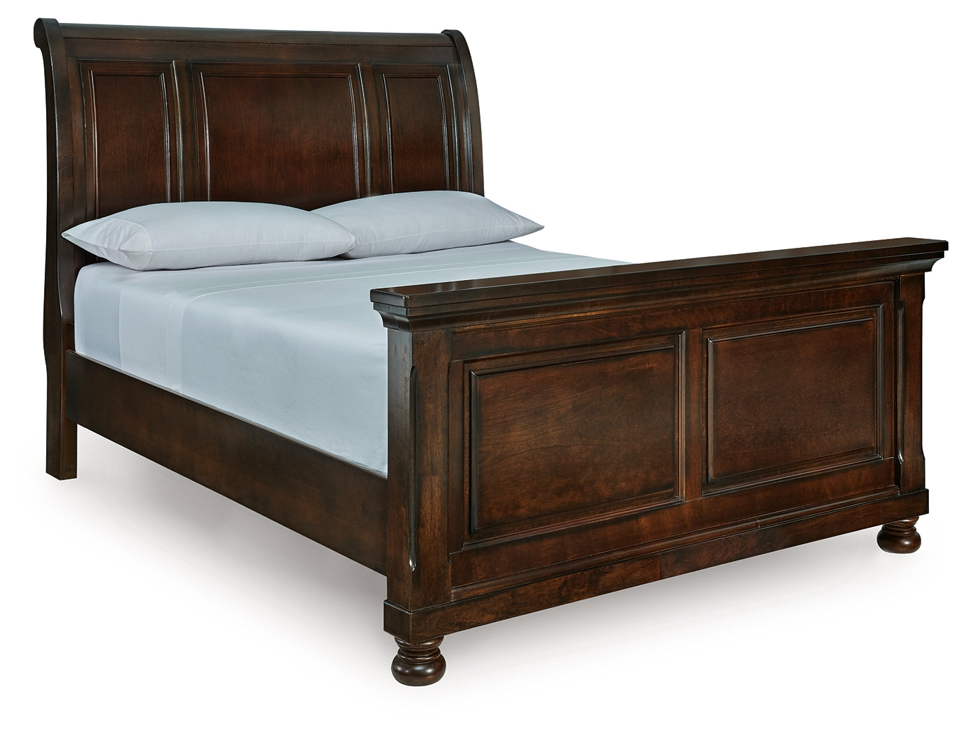 Luxury Living Gallery - Ashley Furniture - Porter Bedroom - Queen Sleigh Bed / Rustic Brown - B697B48