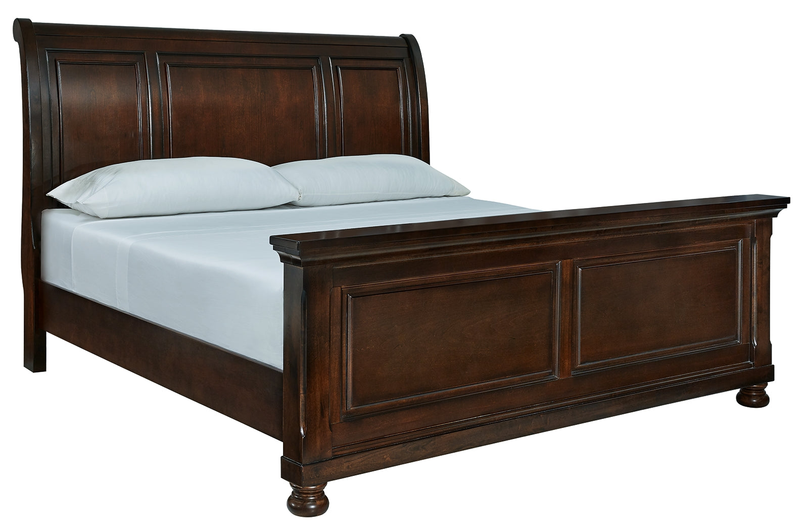 Luxury Living Gallery - Ashley Furniture - Porter Bedroom - California King Sleigh Bed / Rustic Brown - B697B50